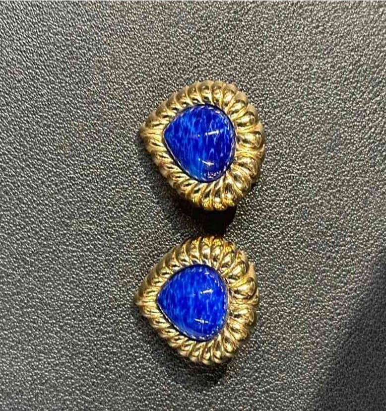 Dior Blue Clip - on Earrings LF601067