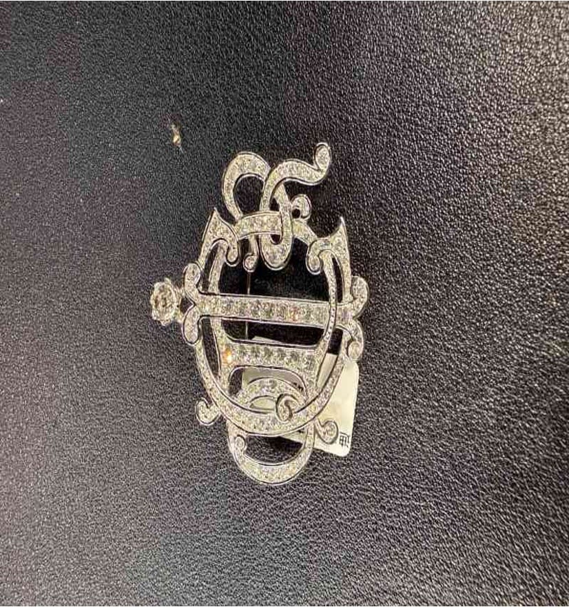Dior Silver Pumpkin Carriage Brooch LZ604238