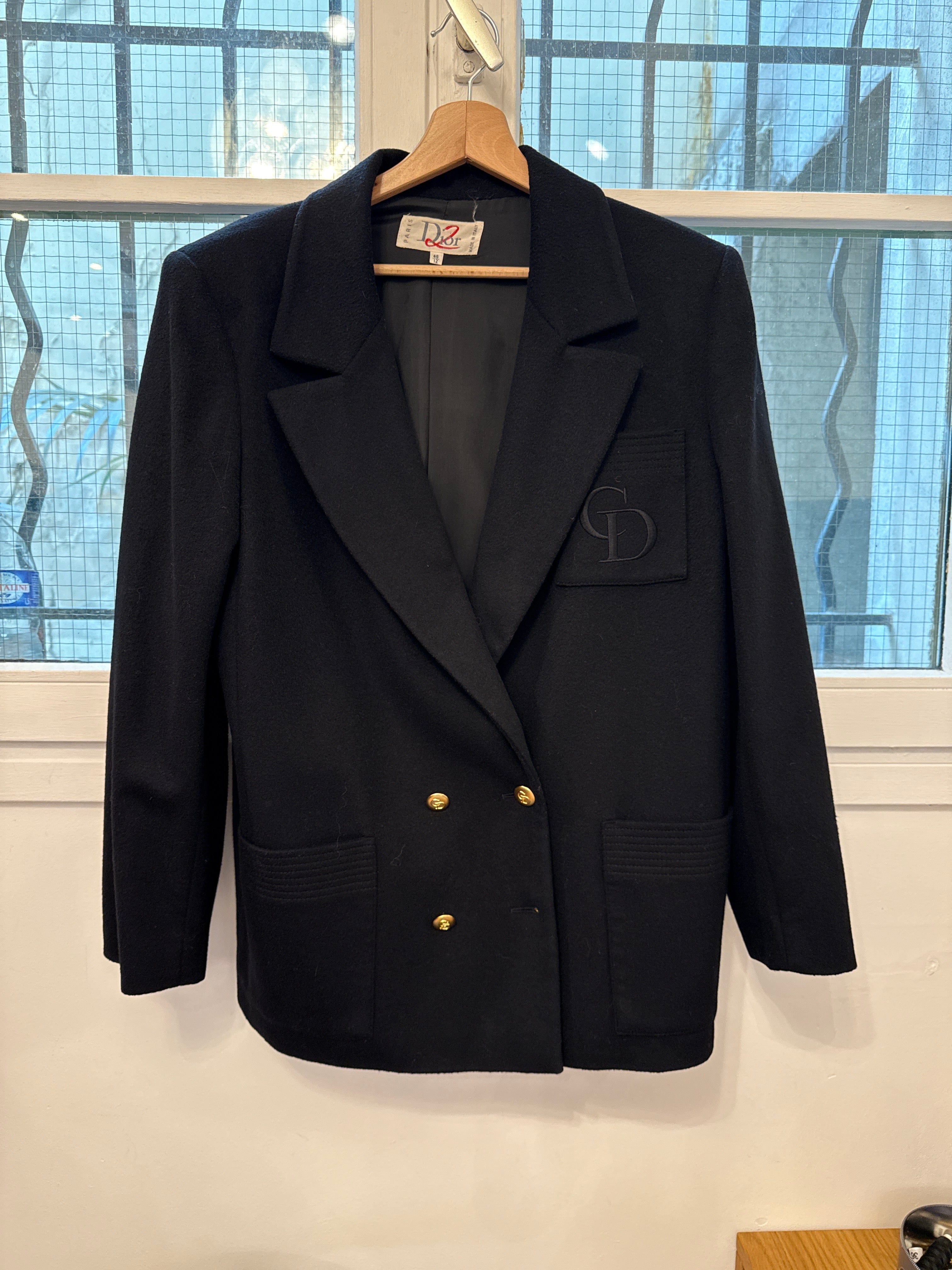Dior Double Breasted Dior Logo Pocket Blazer AGC2735