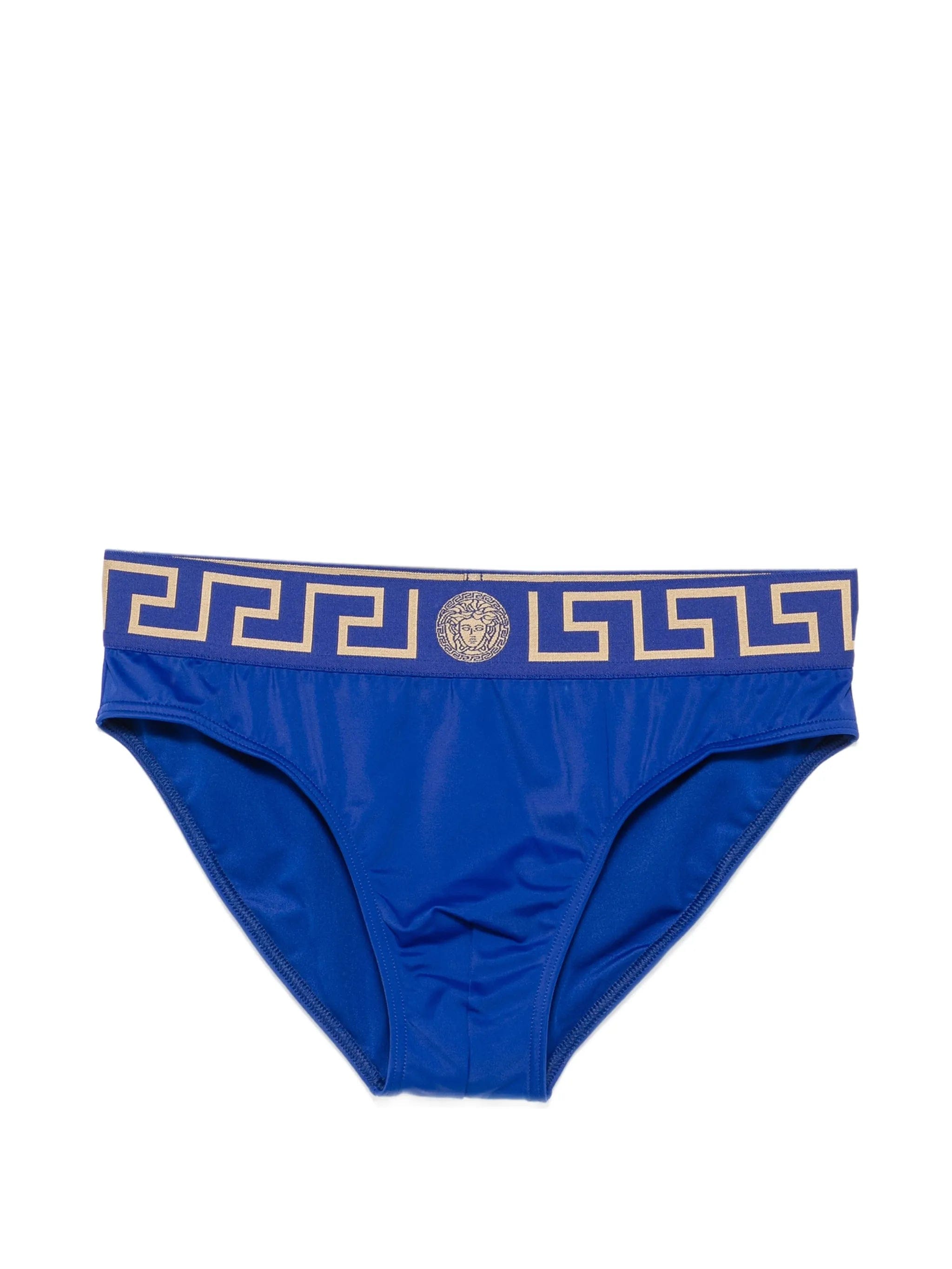 Versace Greca - pattern Medusa - head swim trunks