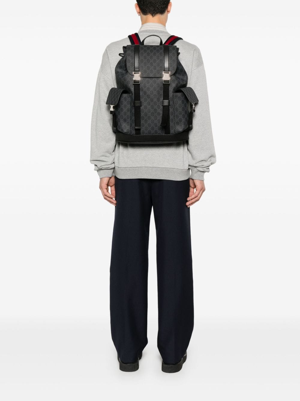 Gucci Men Gg Large Backpack