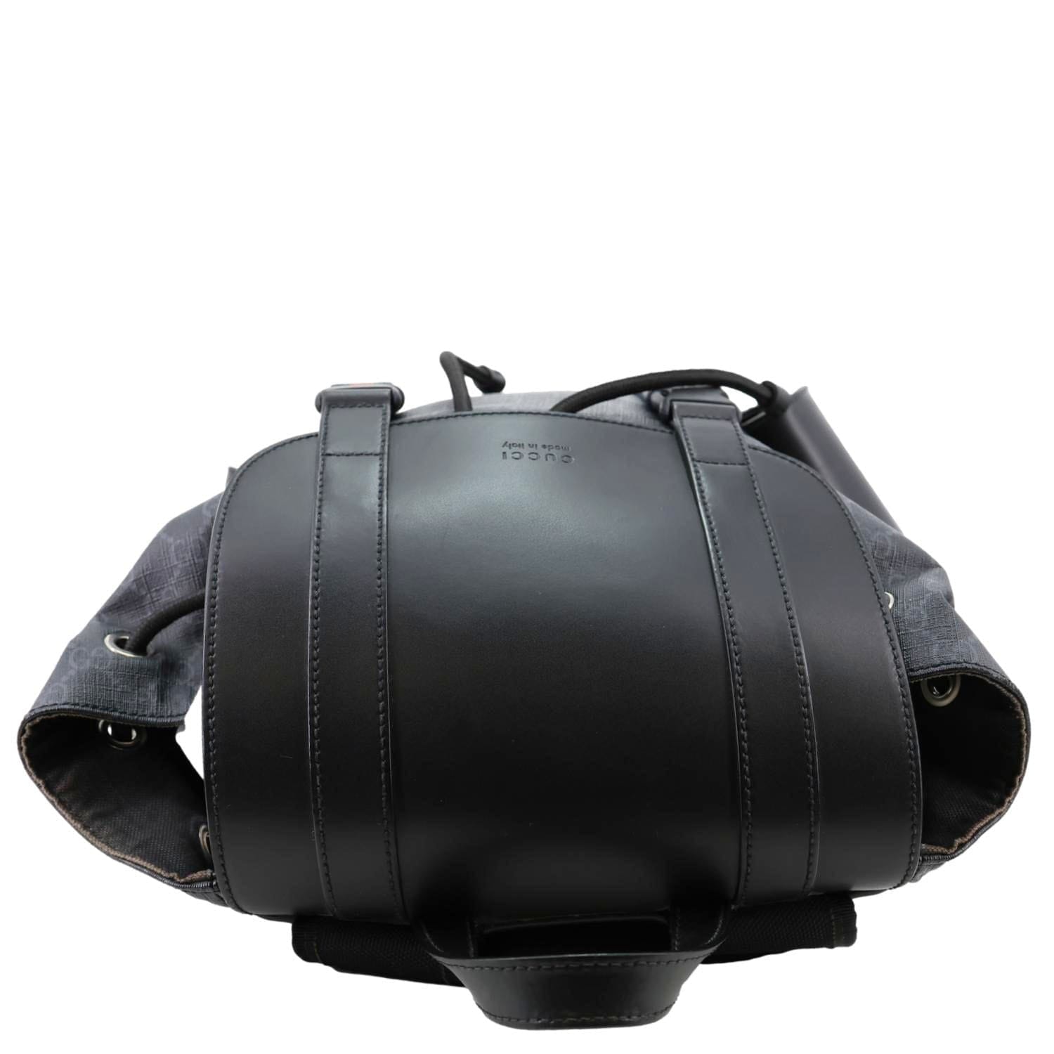 GUCCI GG Supreme Canvas Backpack Black 495563