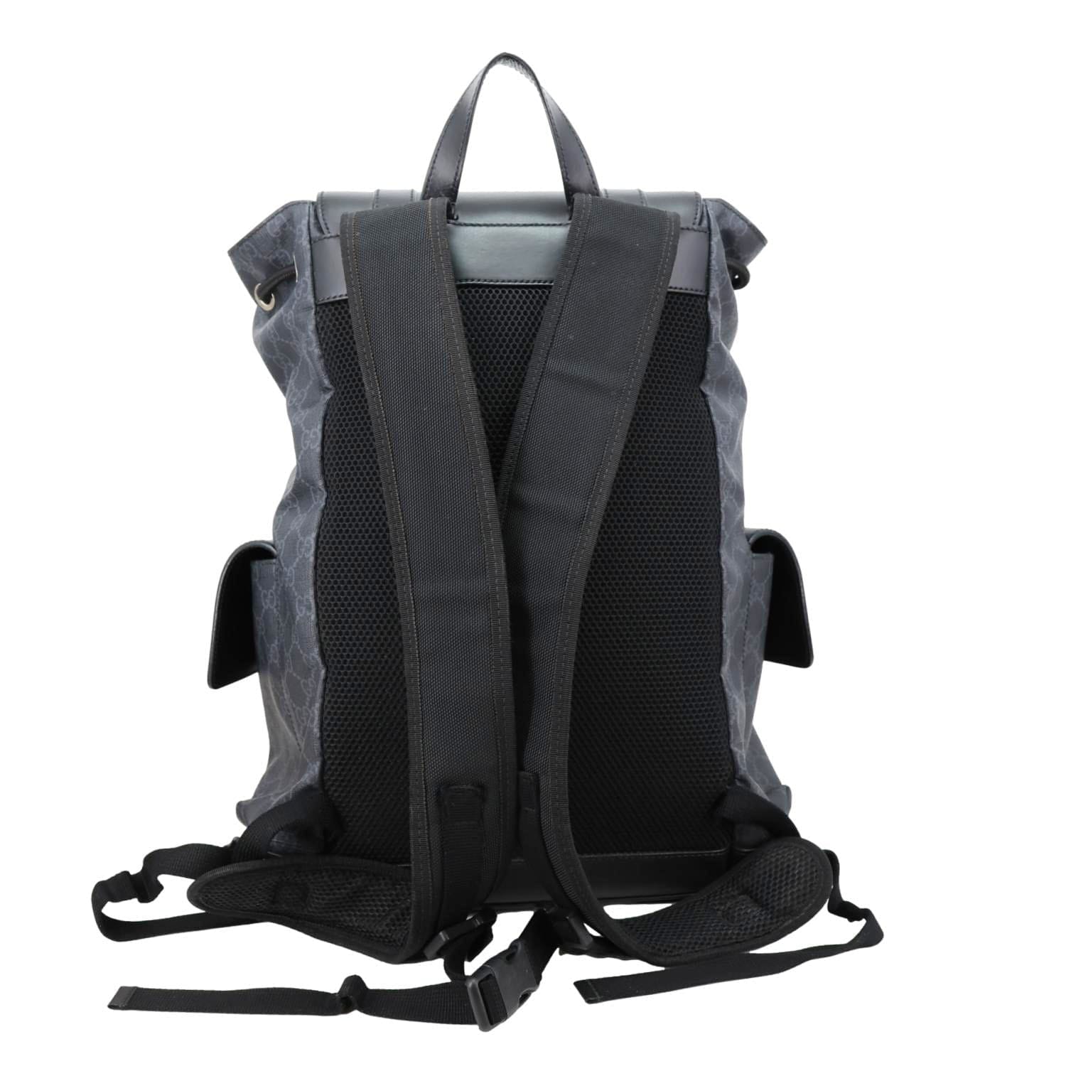 GUCCI GG Supreme Canvas Backpack Black 495563