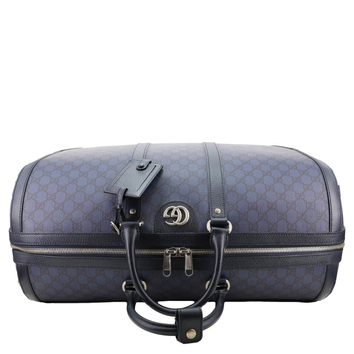 GUCCI GG Supreme Canvas Duffle Bag Navy Blue 724612