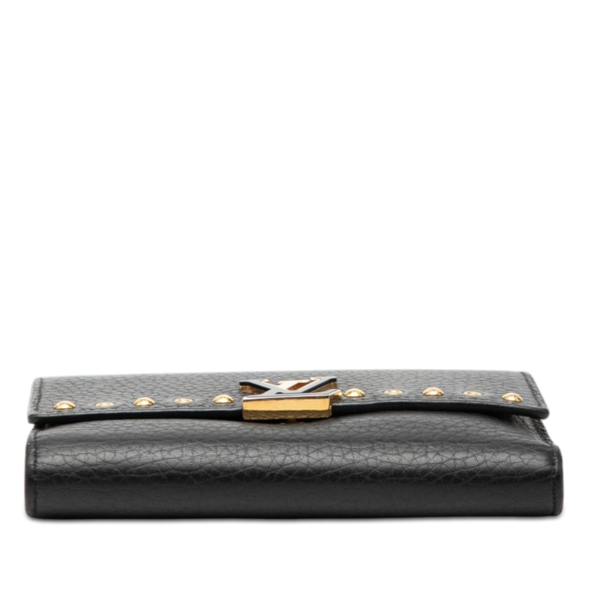 Louis Vuitton Studded Taurillon Capucines Compact Wallet