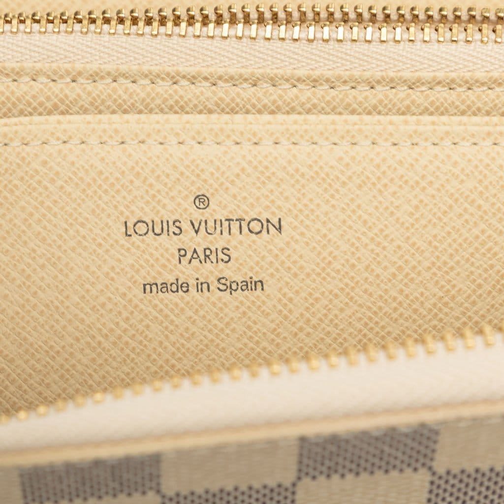 Louis Vuitton Damier Azur Zippy Long Wallet