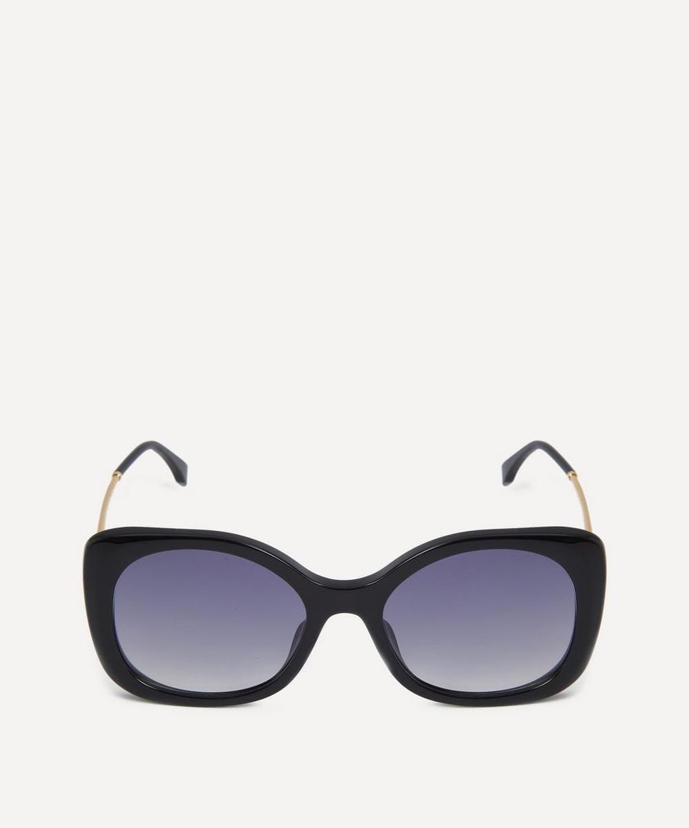 Fendigraphy Black Square Acetate Sunglasses