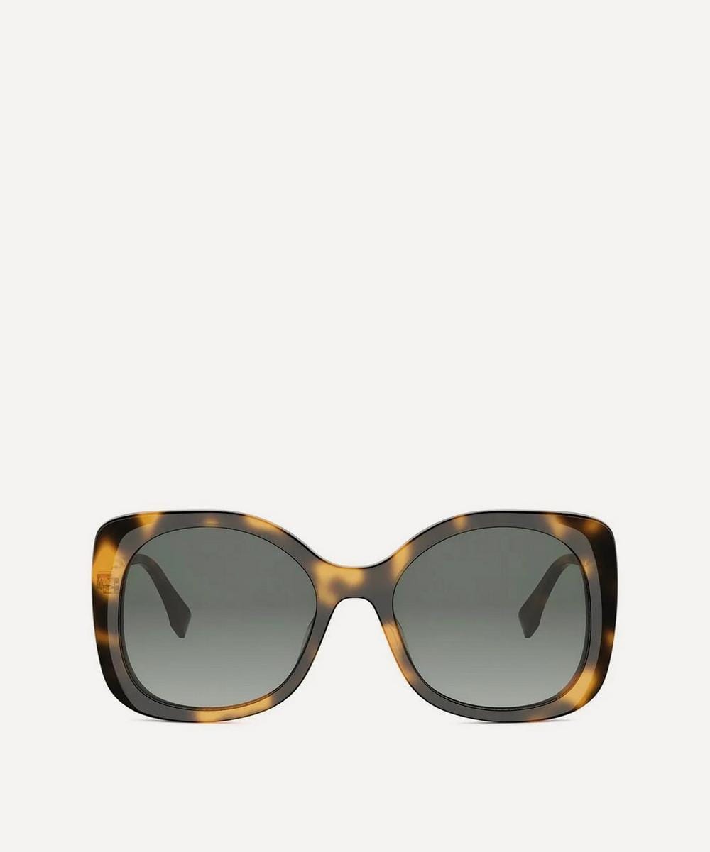 Fendigraphy Havana Square Acetate Sunglasses
