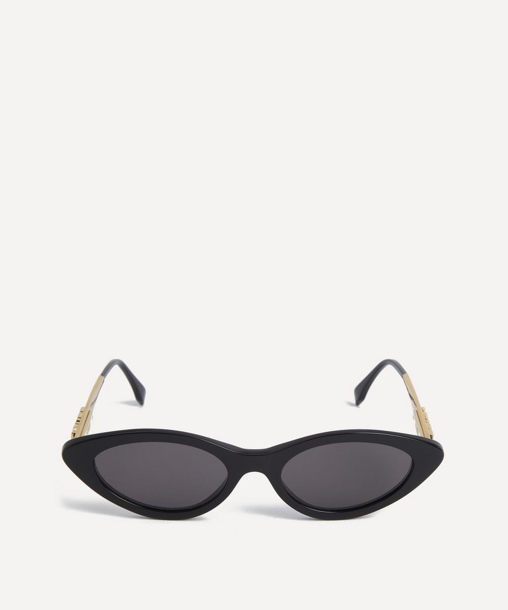 Fendigraphy Black Cat - Eye Acetate Sunglasses