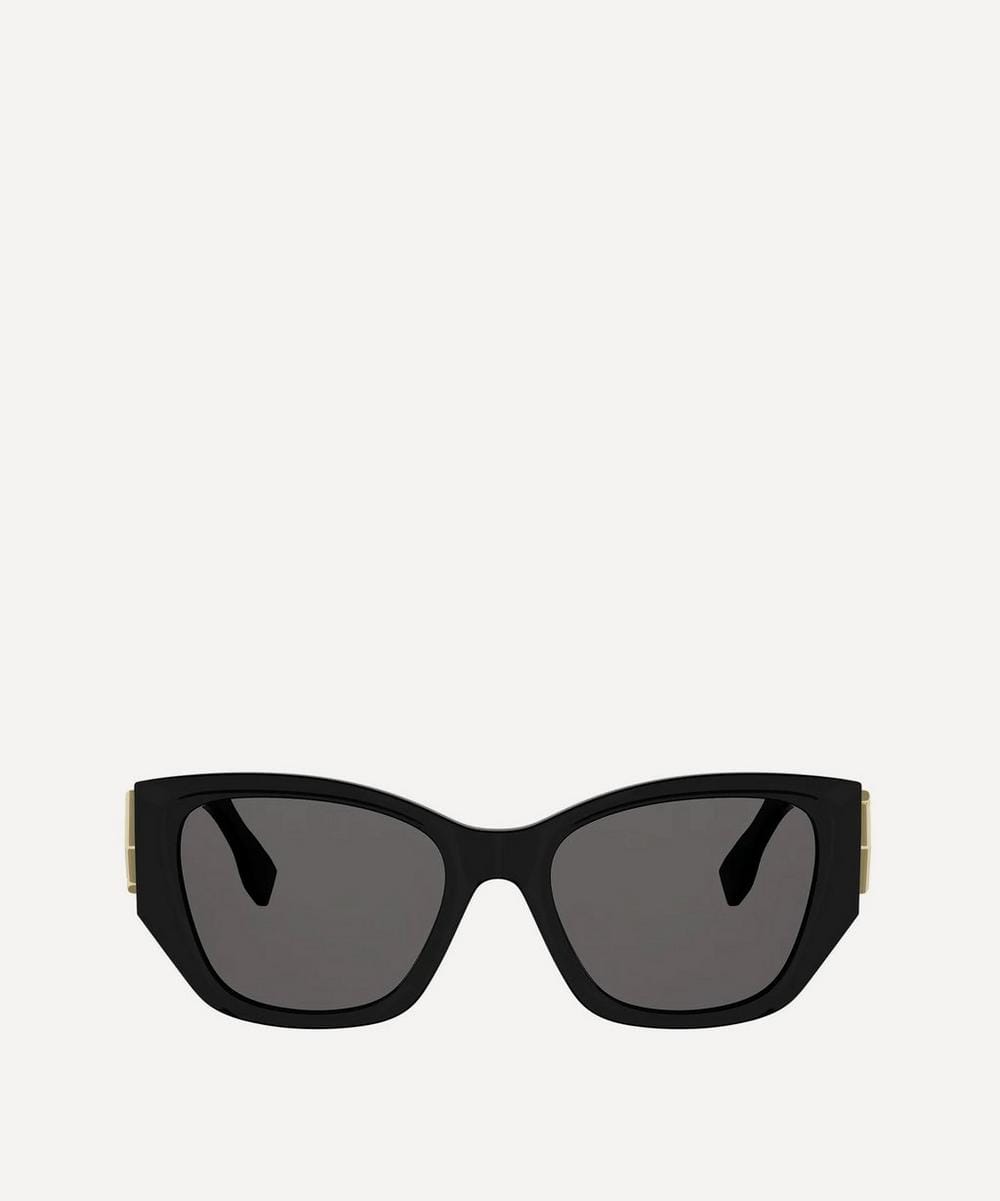 Fendi FF Diamonds Black Cat Eye Sunglasses