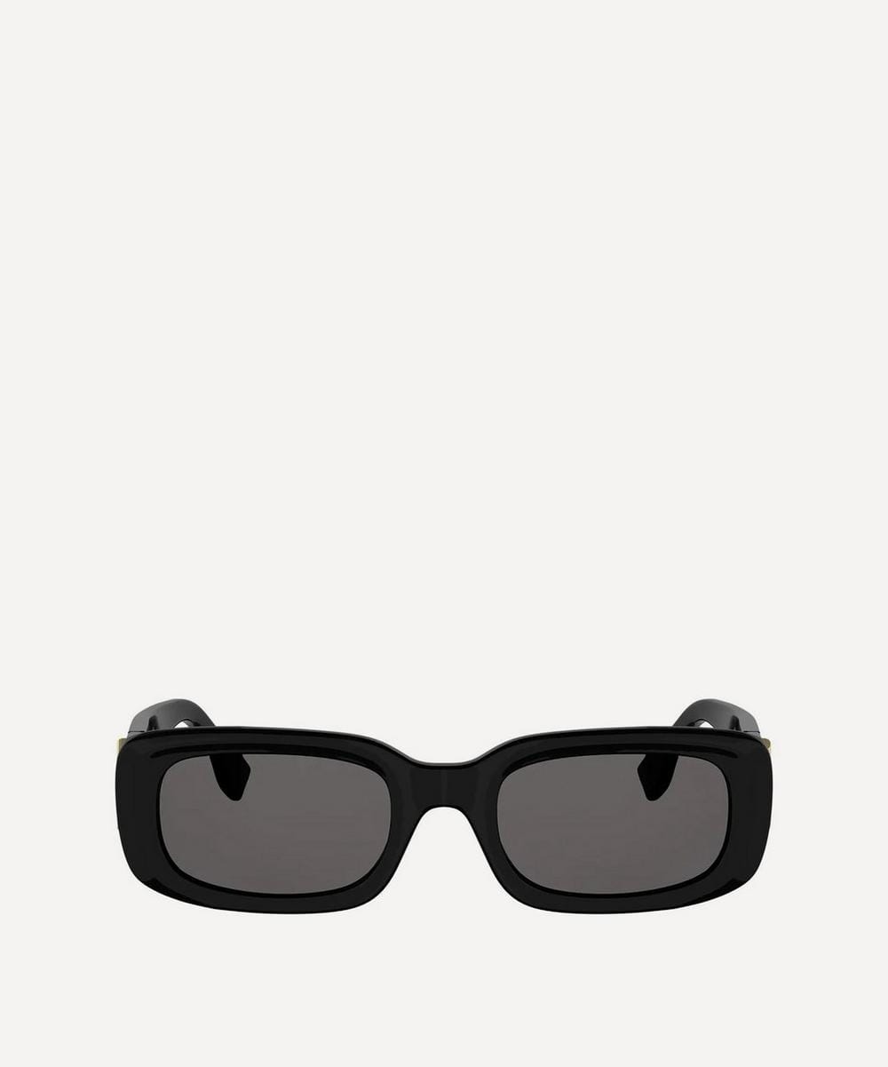 Fendi FF Diamonds Black Rectangular Sunglasses