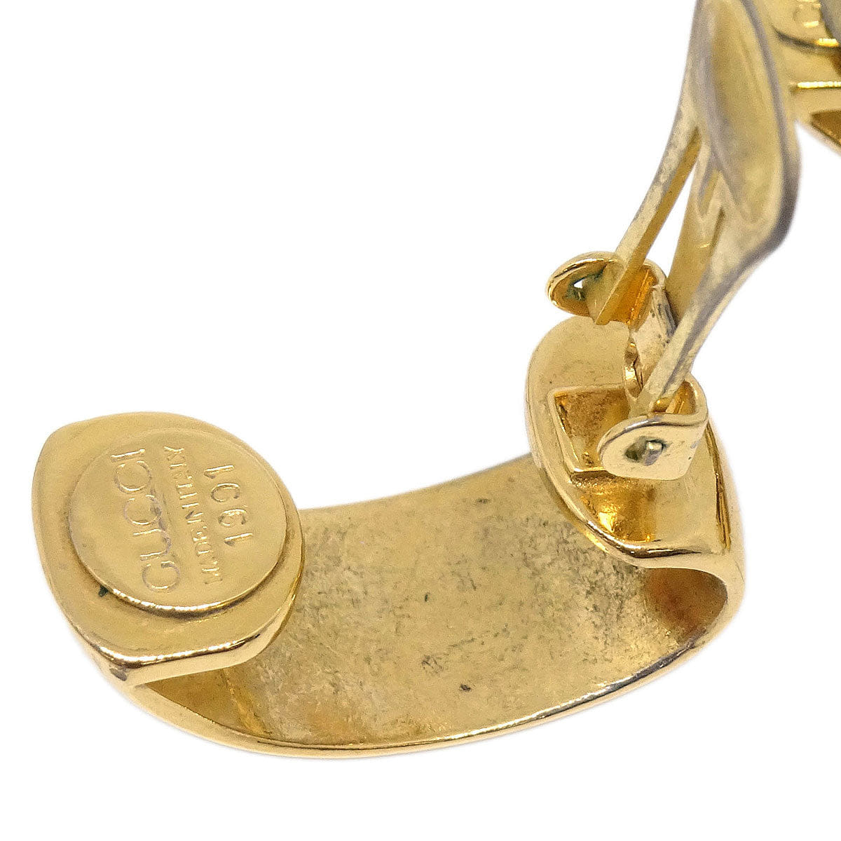 Gucci Dangle Clip - On Earrings Gold 1991