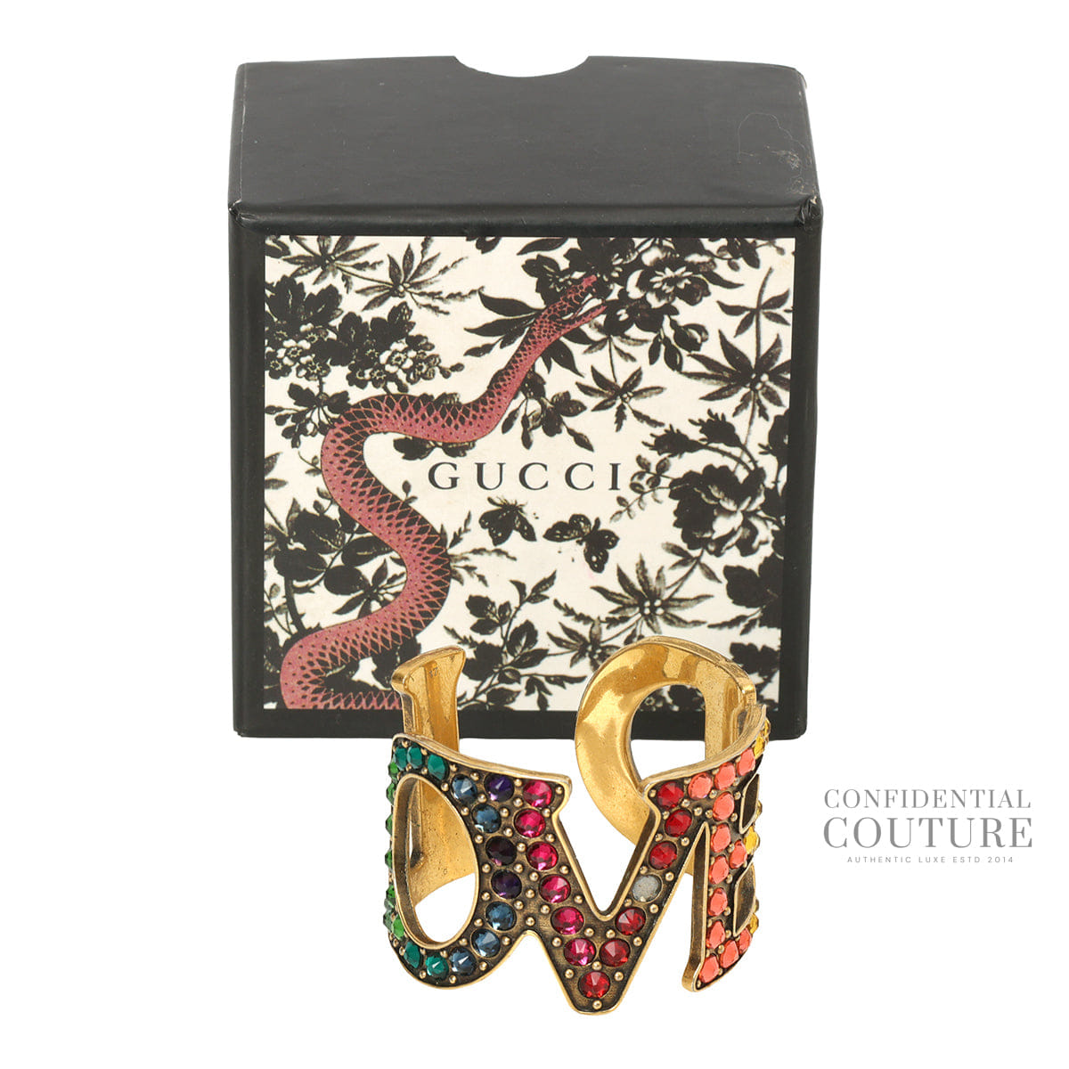 Gucci Multi - Coloured Loved Cuff Bracelet