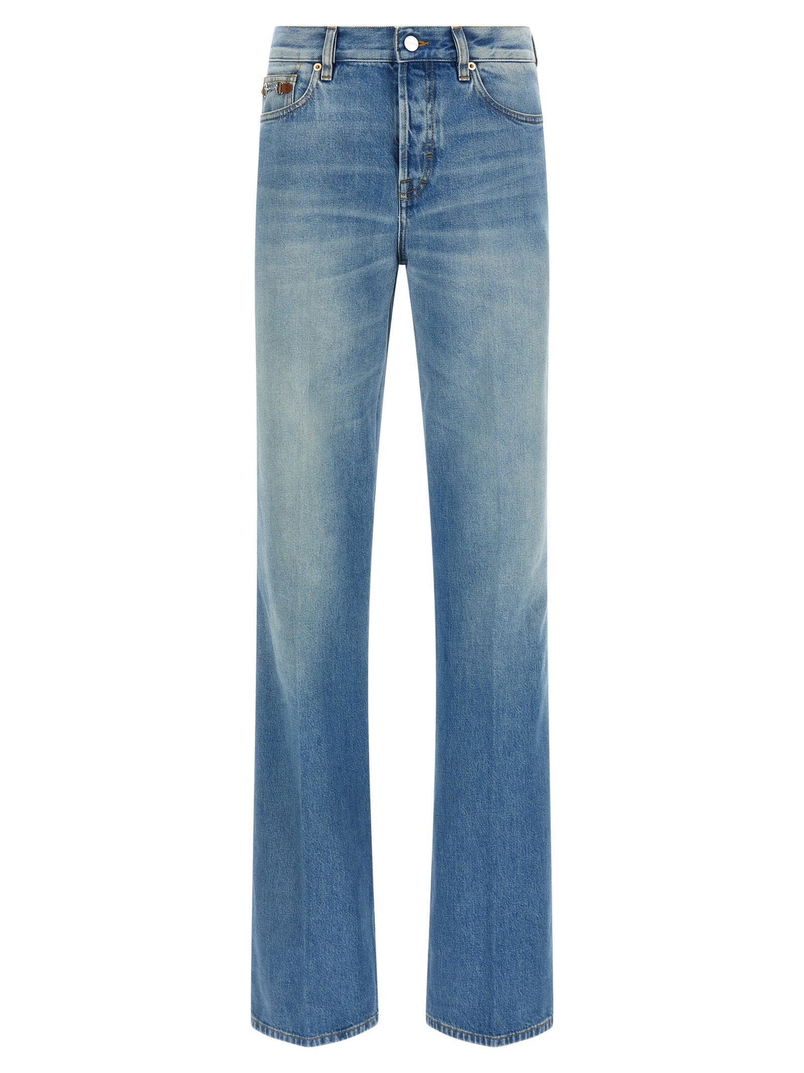 Gucci Stone - Washed Denim Jeans — Blue