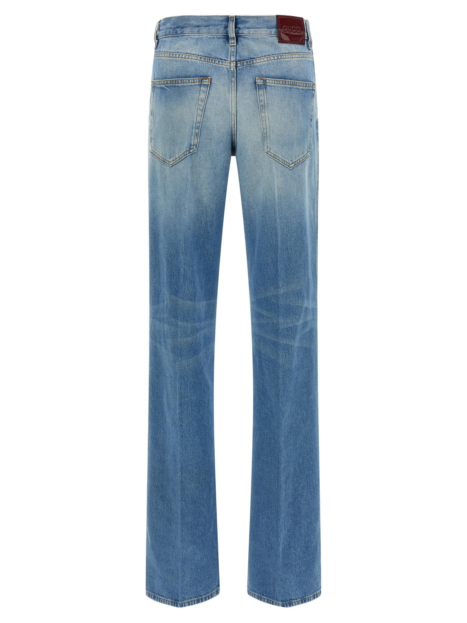 Gucci Stone - Washed Denim Jeans — Blue