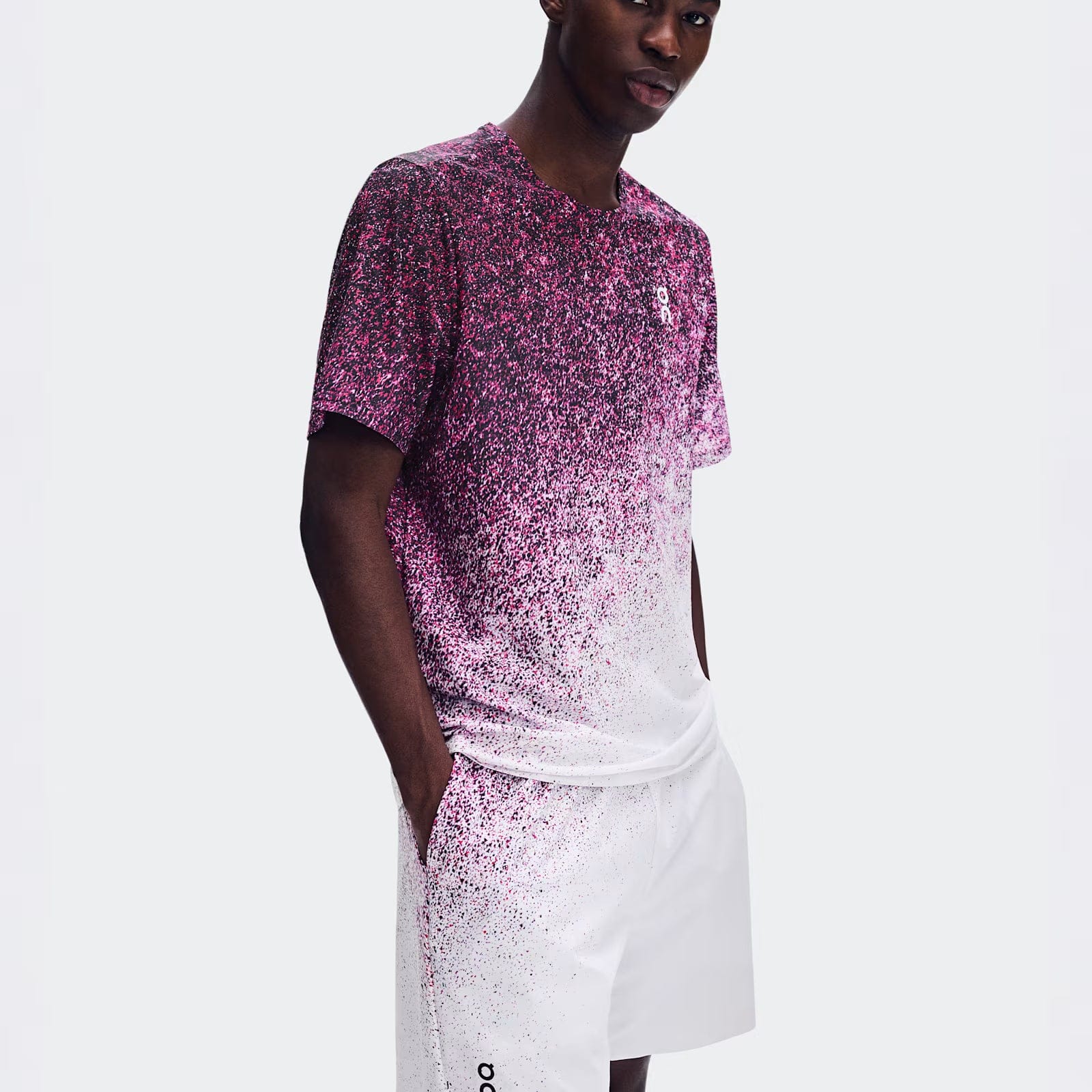 On Running On 7" Court Shorts Fade Nebula | White