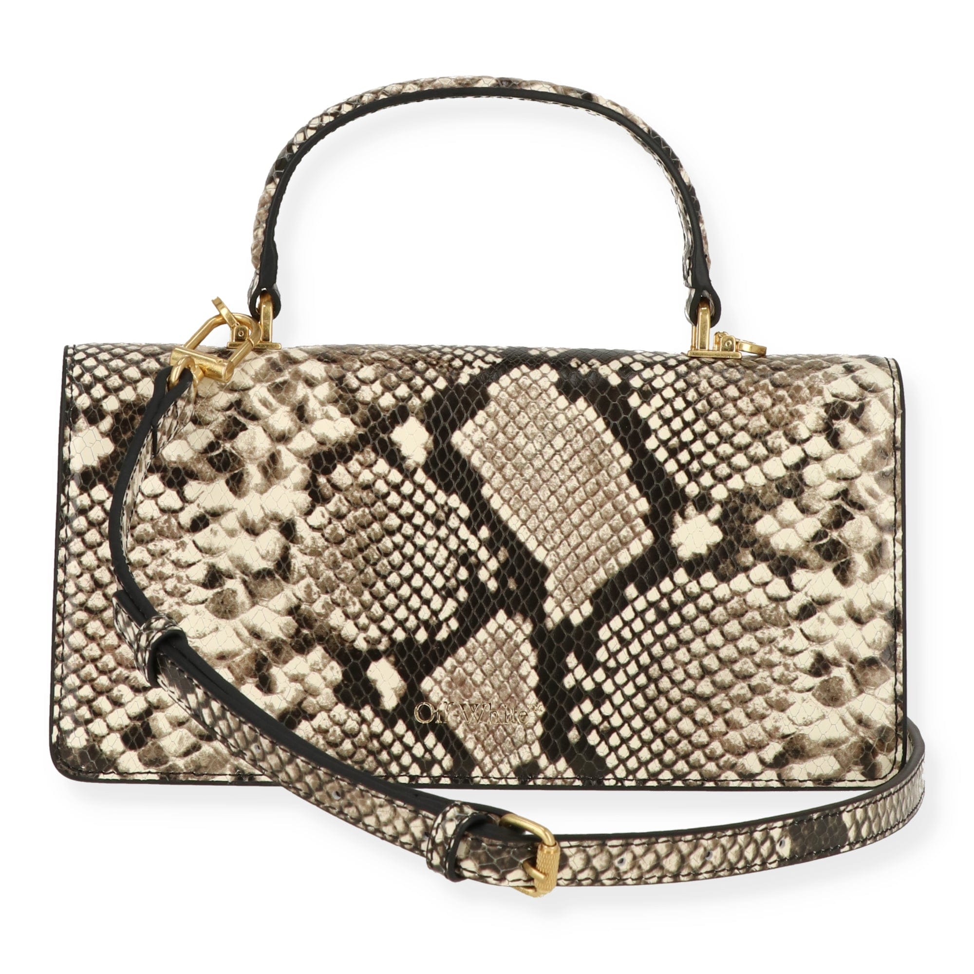 Off White Womens Animal Print Handbag