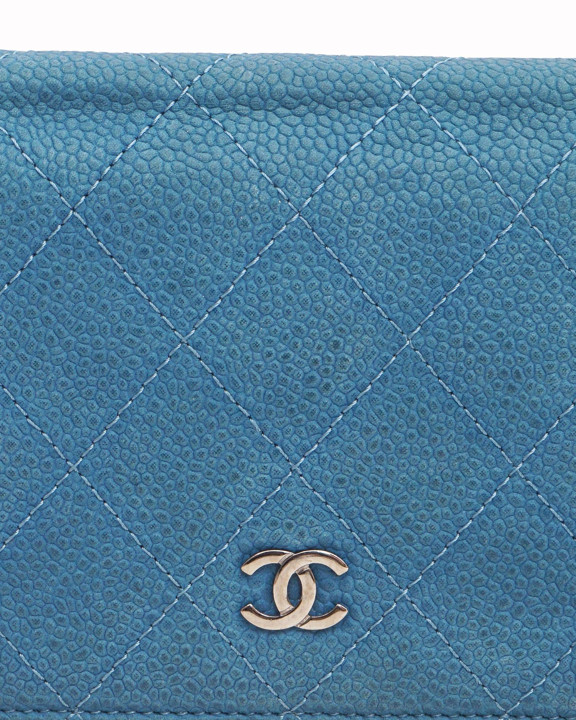 Chanel Quilted Leather Long Wallet