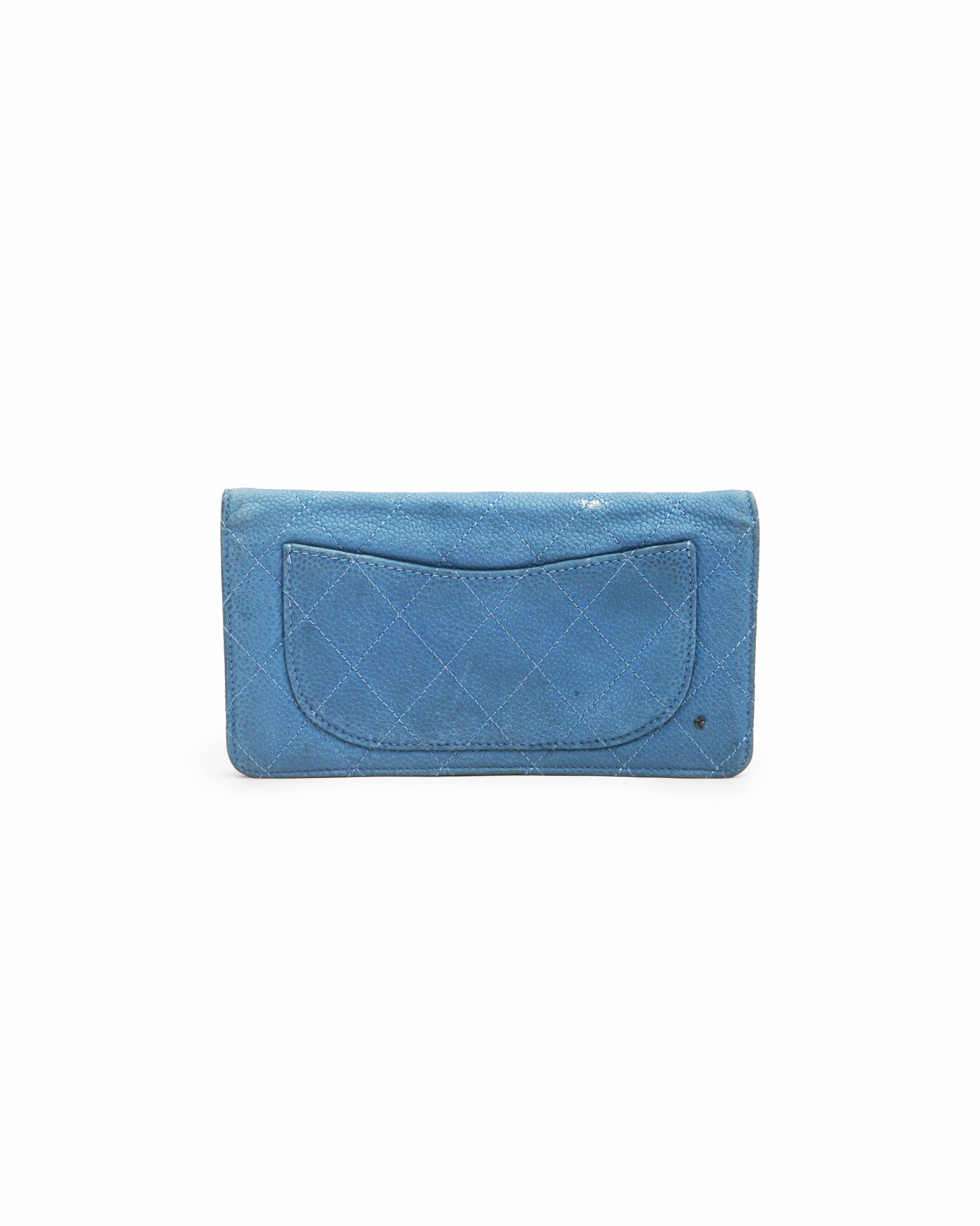 Chanel Quilted Leather Long Wallet