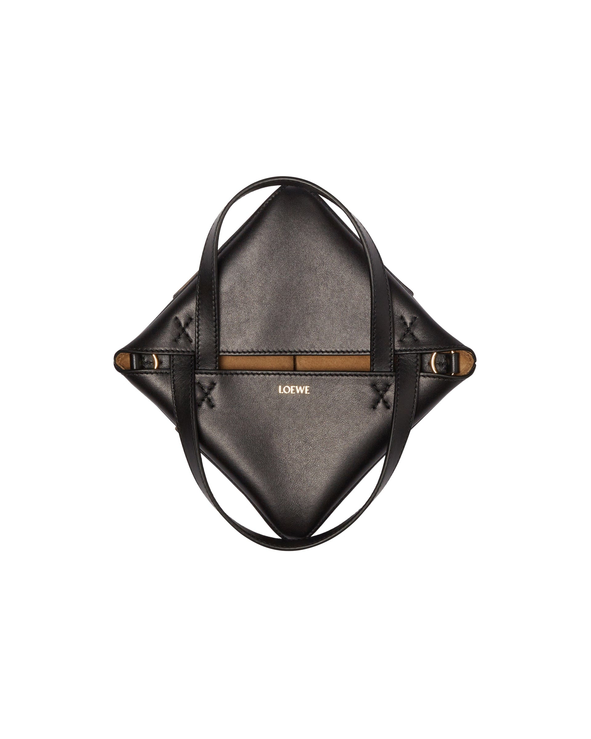 Loewe Borsa Puzzle Fold piccola in pelle nera