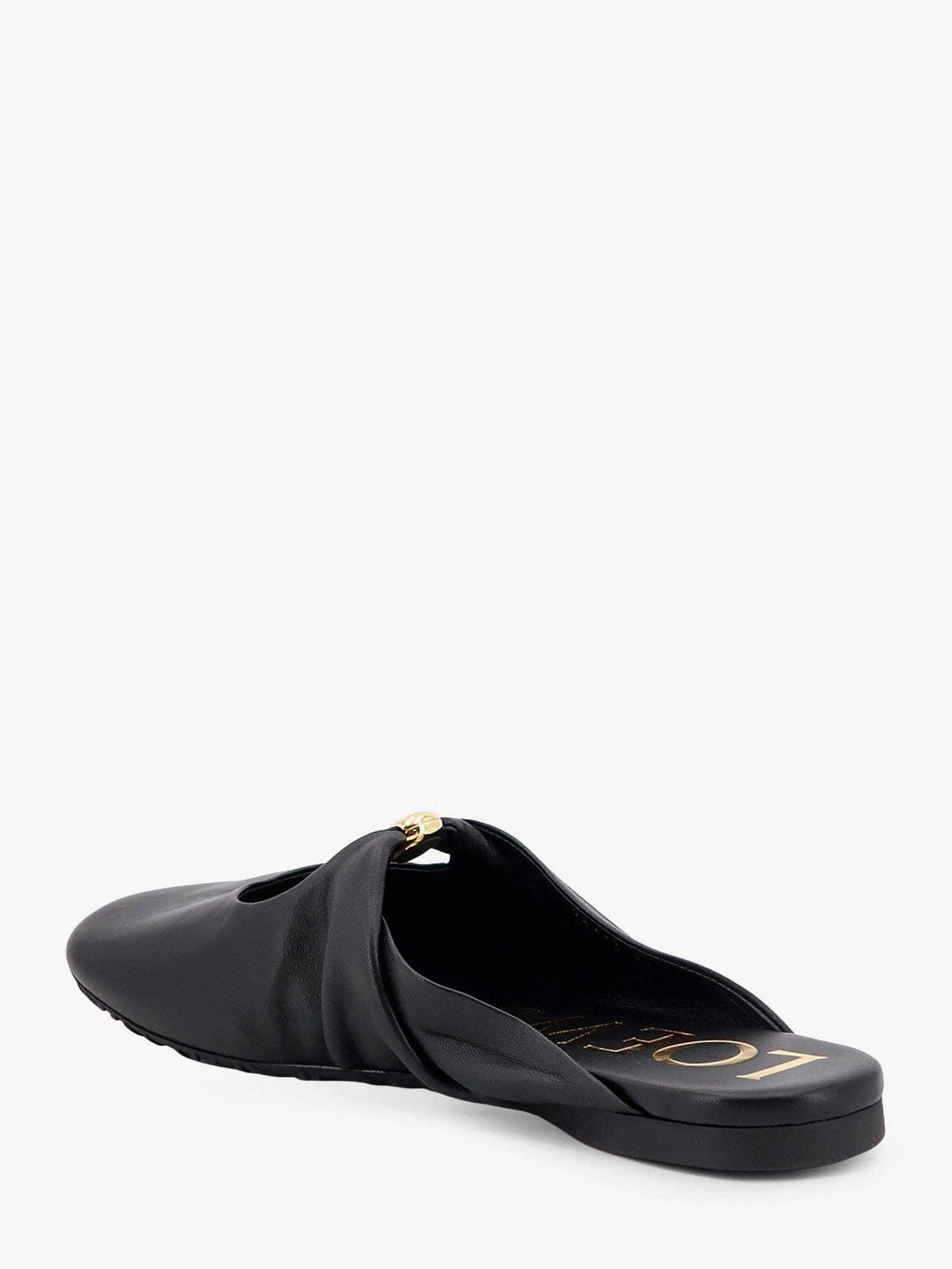 Loewe Pebble Soft low leather sandals