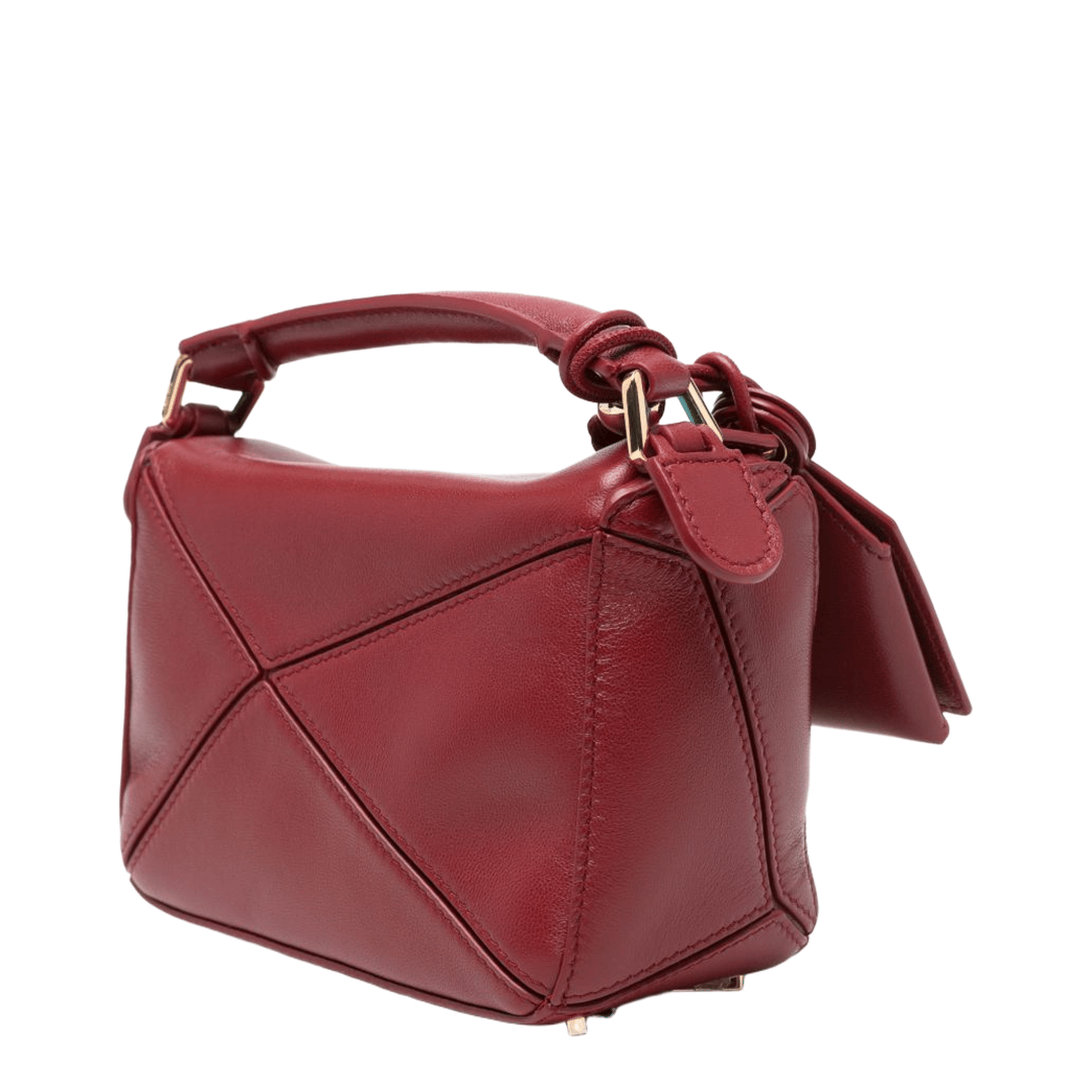 Loewe Puzzle Nappa Lambskin Bag - Burnt Red