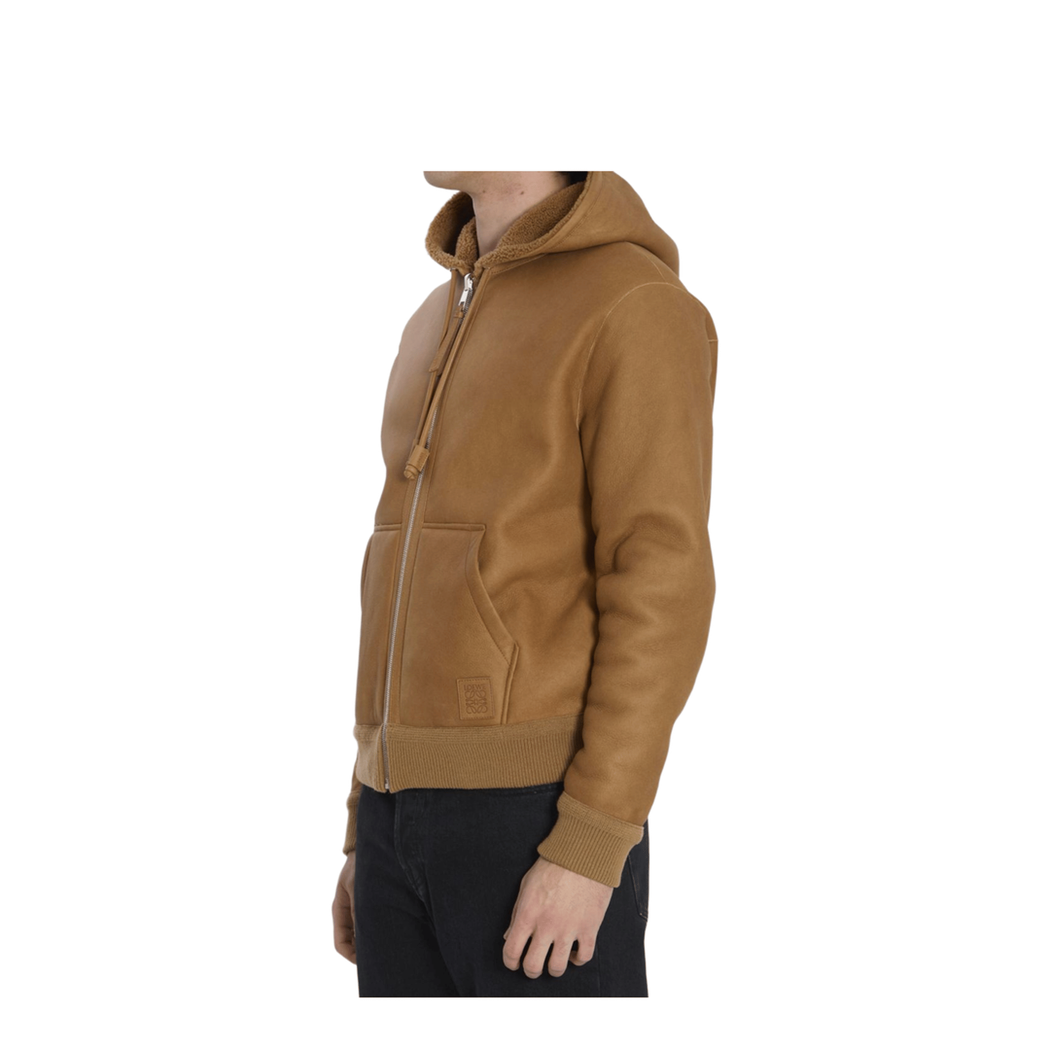 Loewe Hooded Leather Jacket