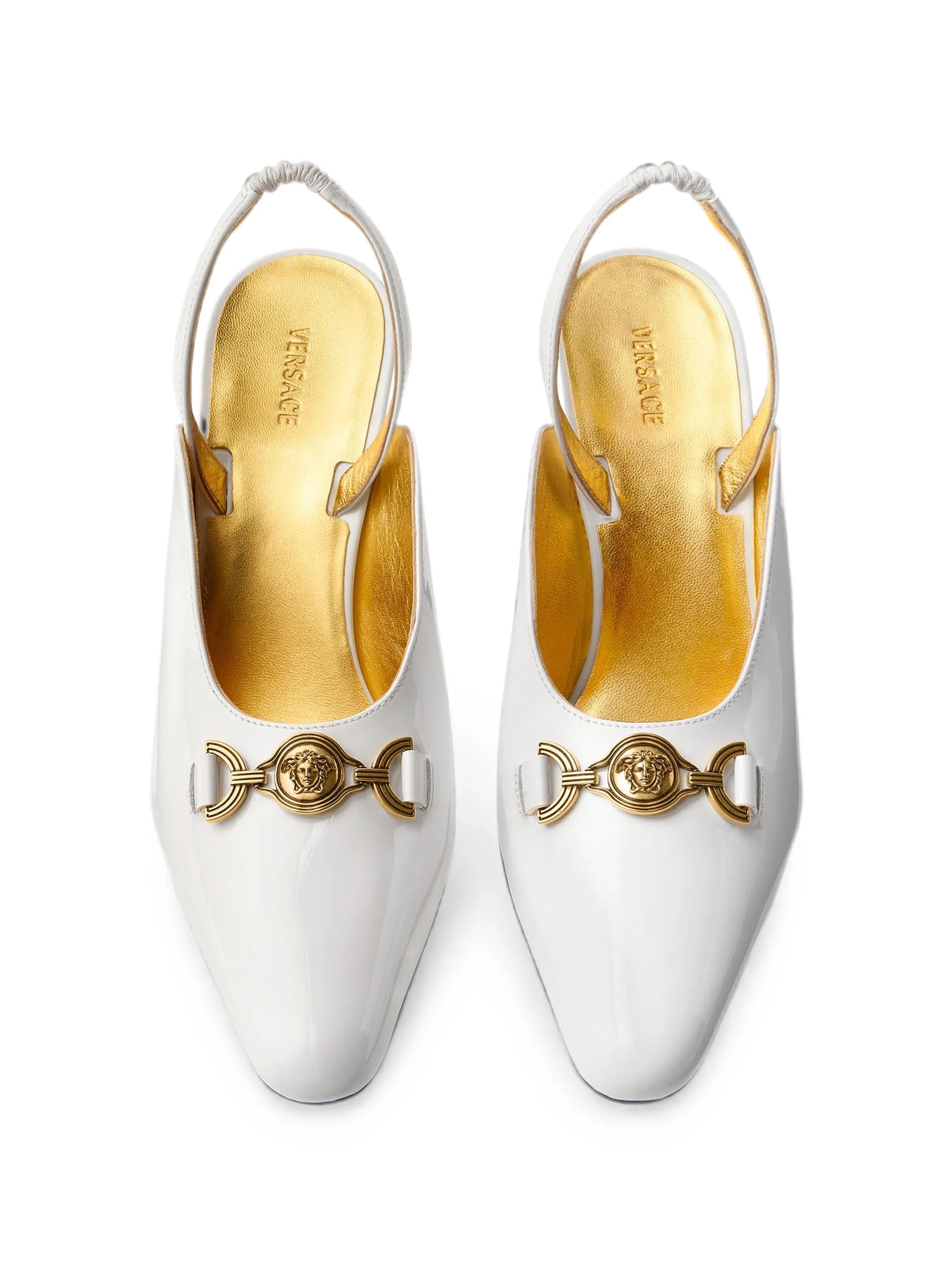 Versace Marisa patent slingbacks 90 mm