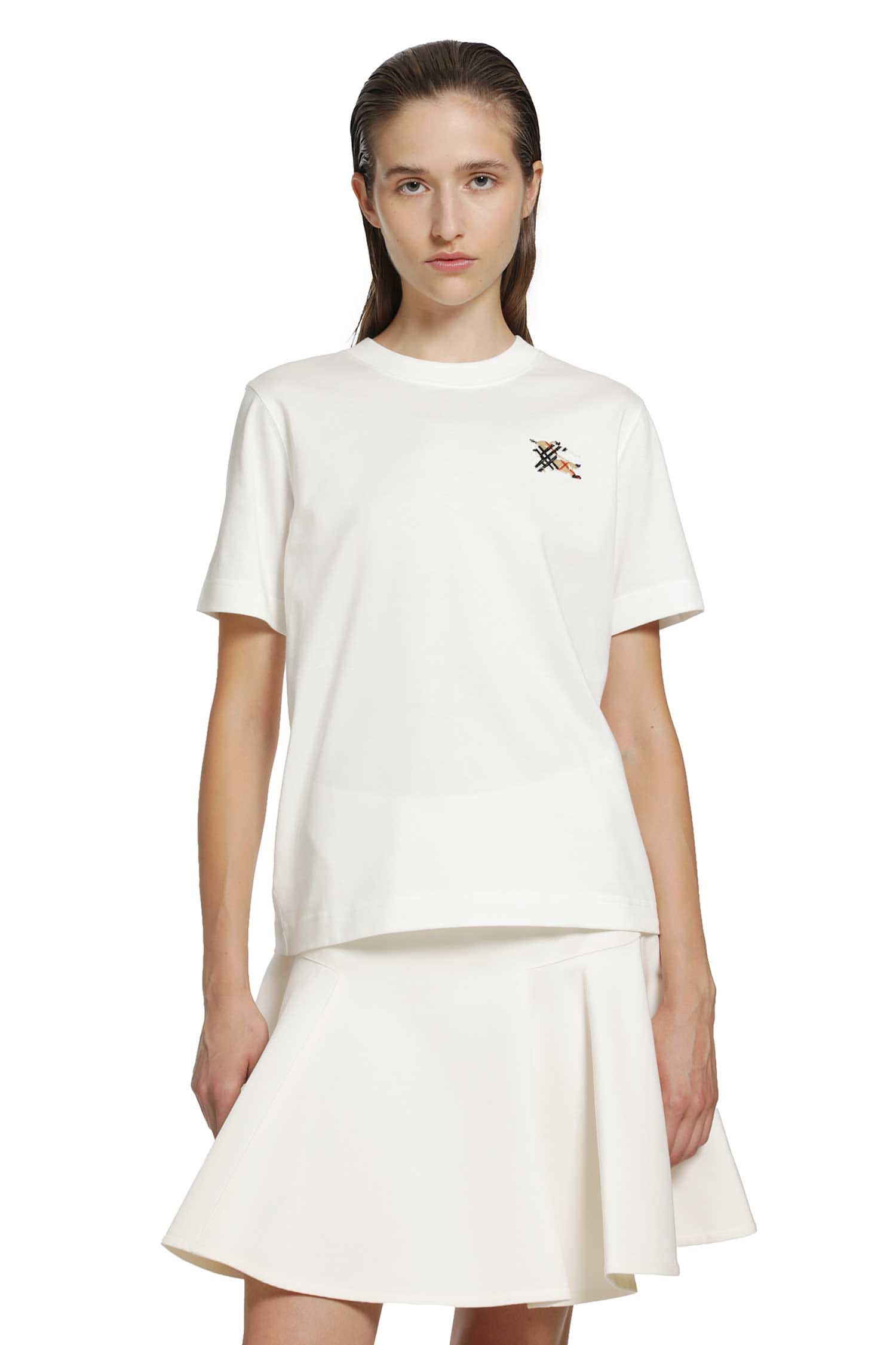 Burberry Knight Check Cotton T - Shirt
