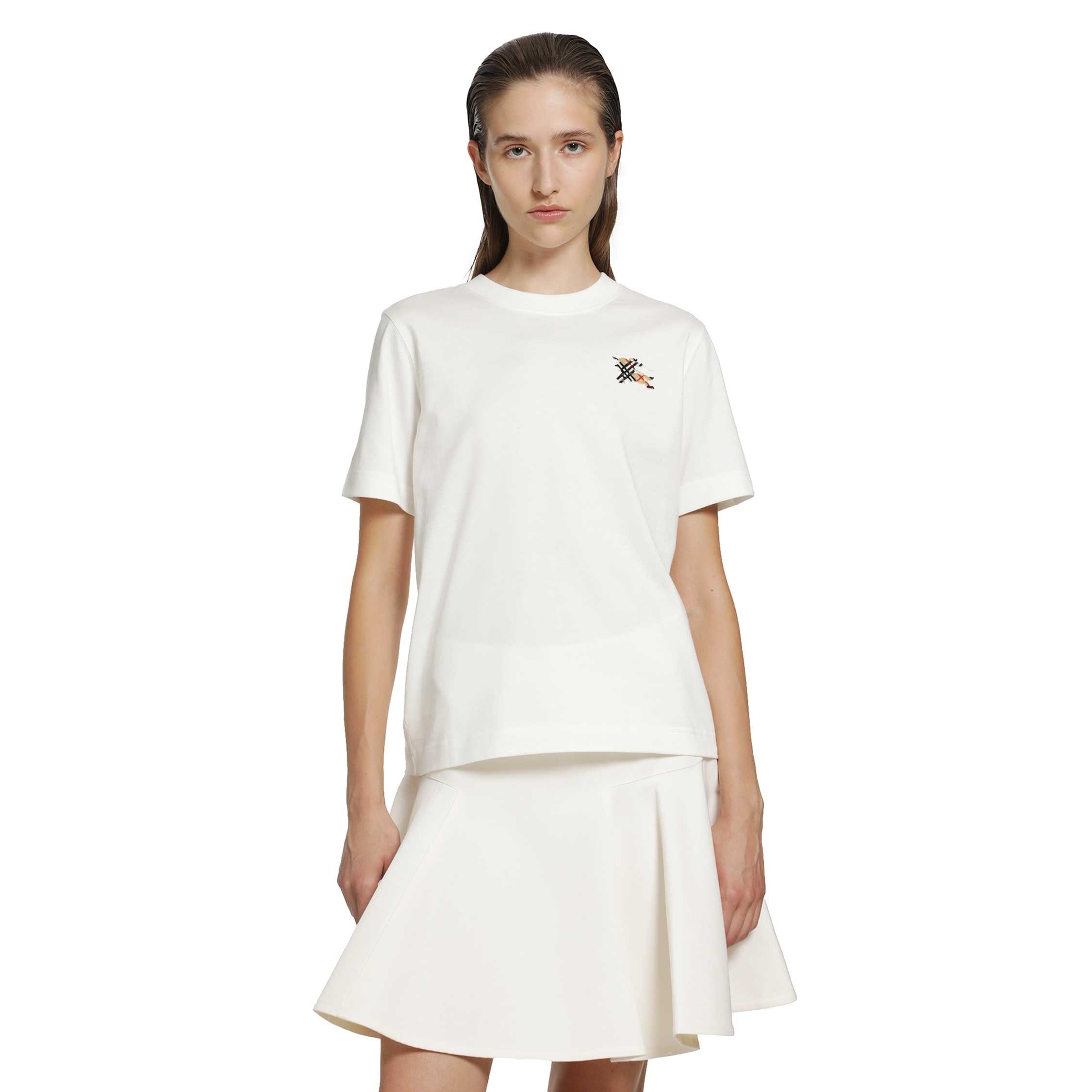 Burberry Knight Check Cotton T - Shirt
