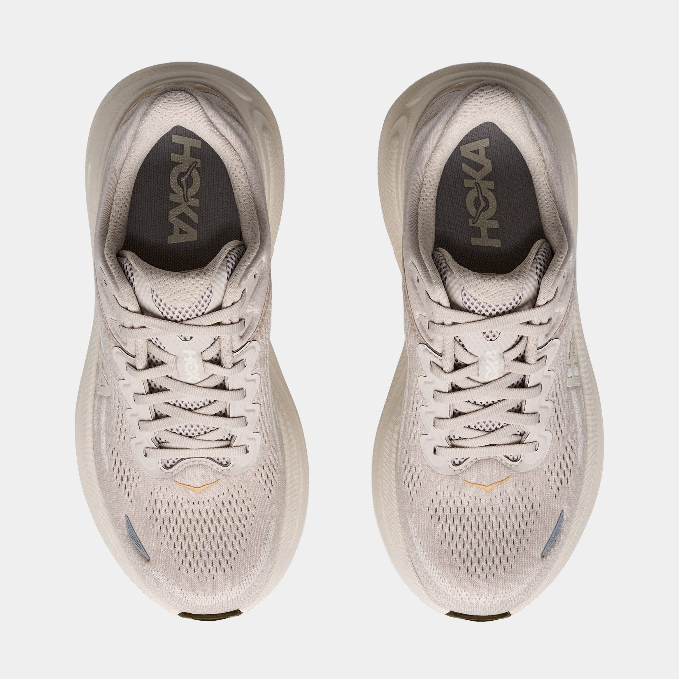 Hoka Bondi 9 Womens Running Shoes (River Rock Grey/Alabaster)