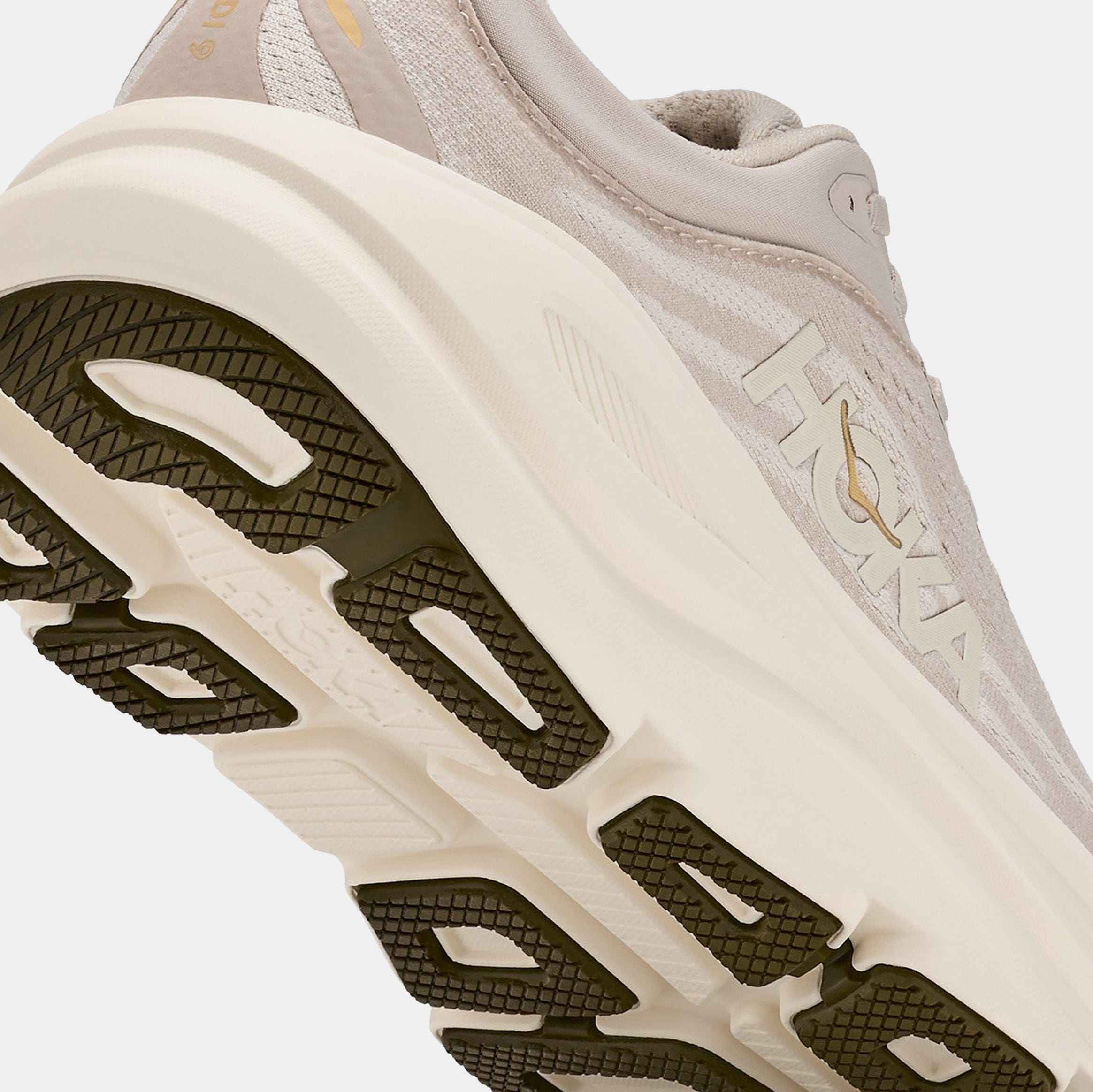 Hoka Bondi 9 Womens Running Shoes (River Rock Grey/Alabaster)