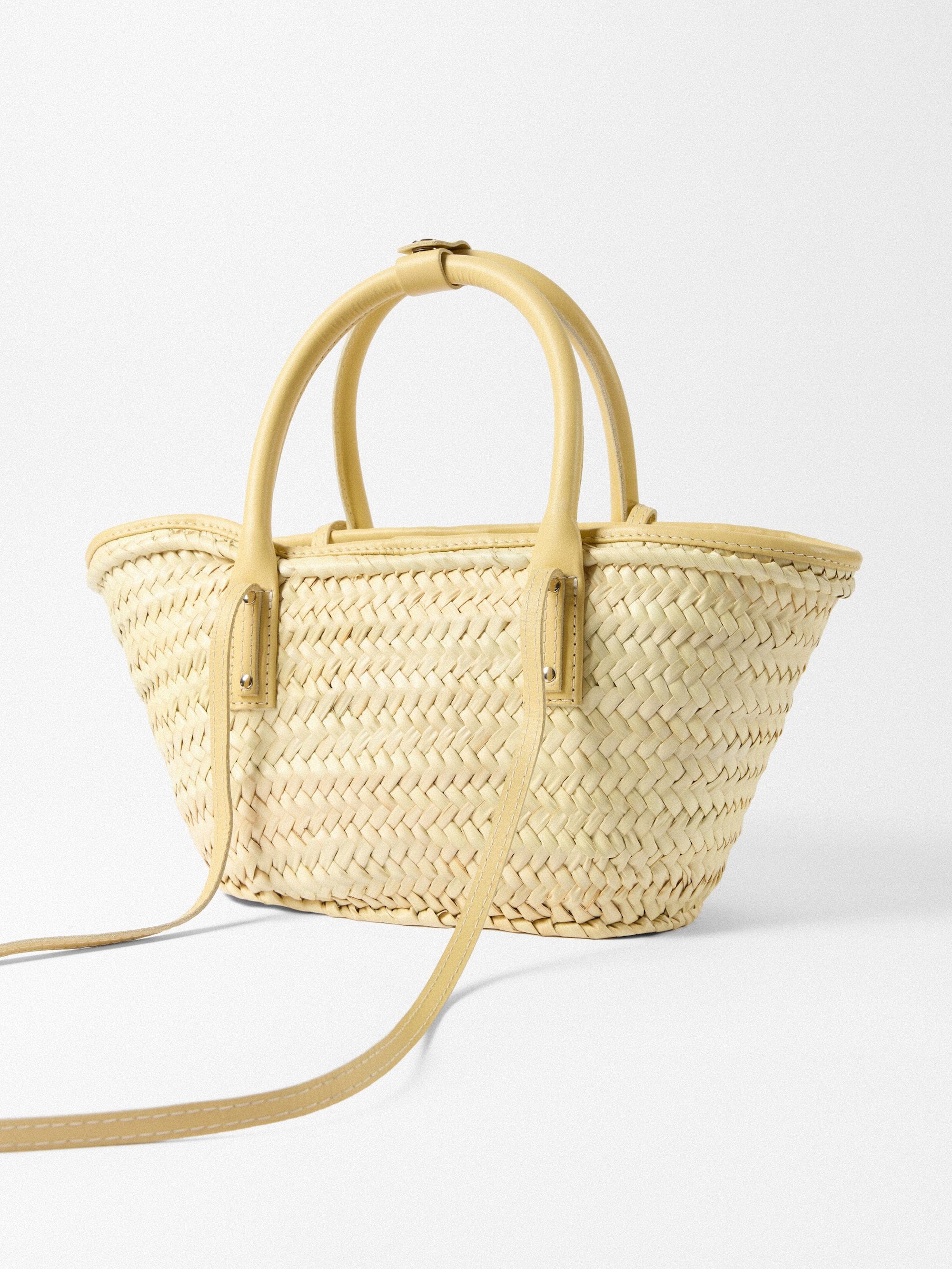 Jacquemus The Small Soli Monaco Resort Basket Bag - Pale Yellow