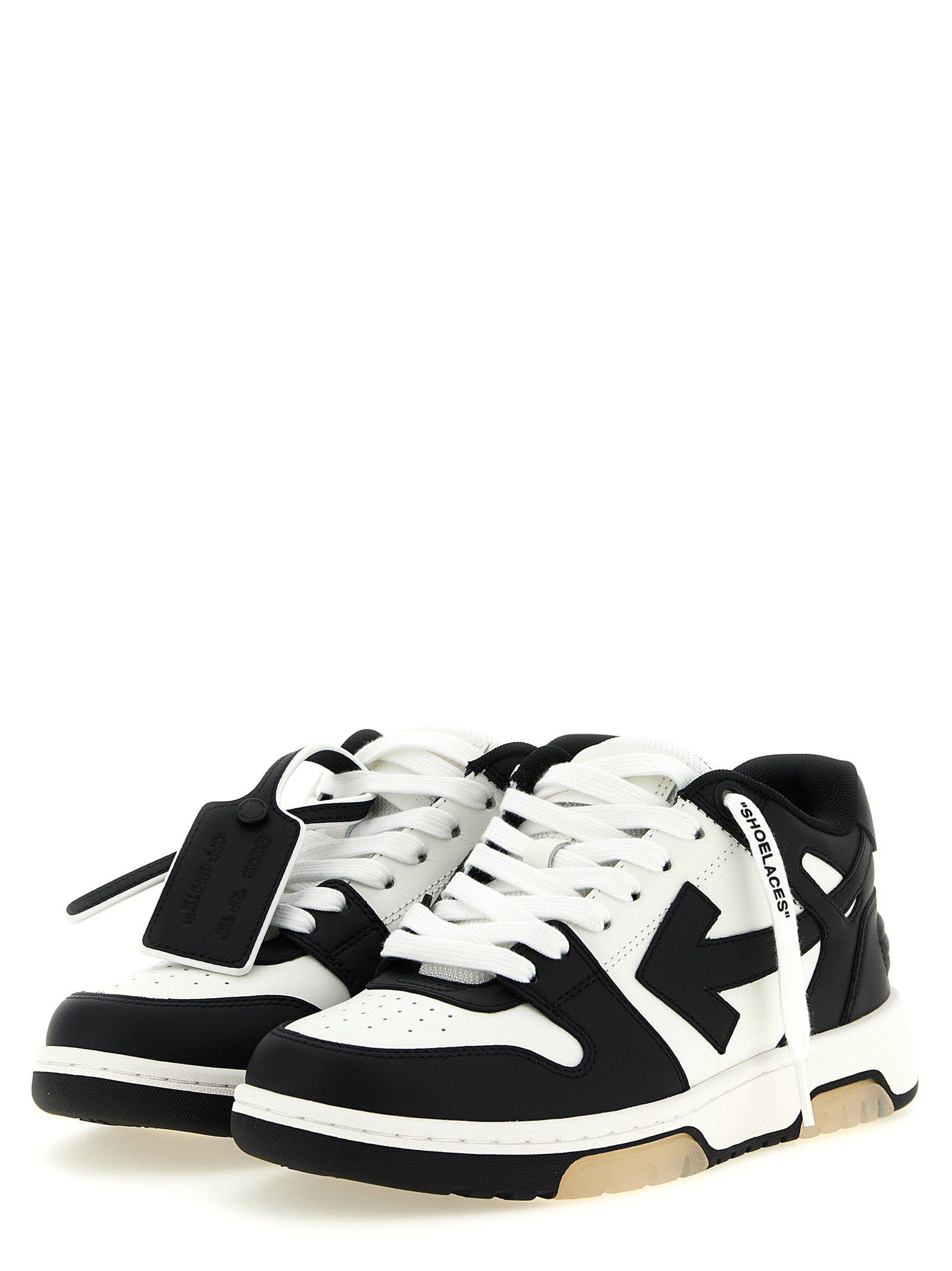 Off White Out of Office Sneakers — Black and White