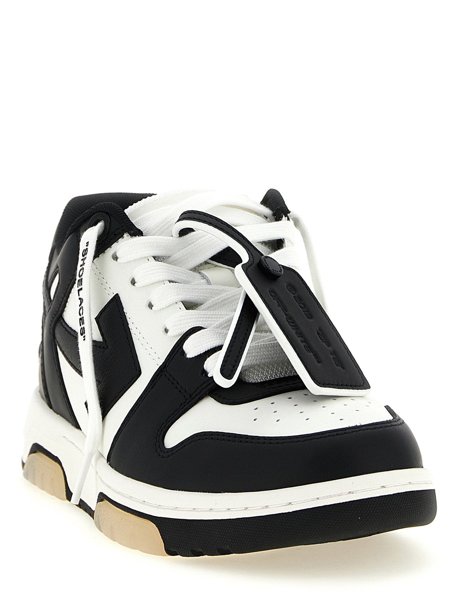 Off White Out of Office Sneakers — Black and White