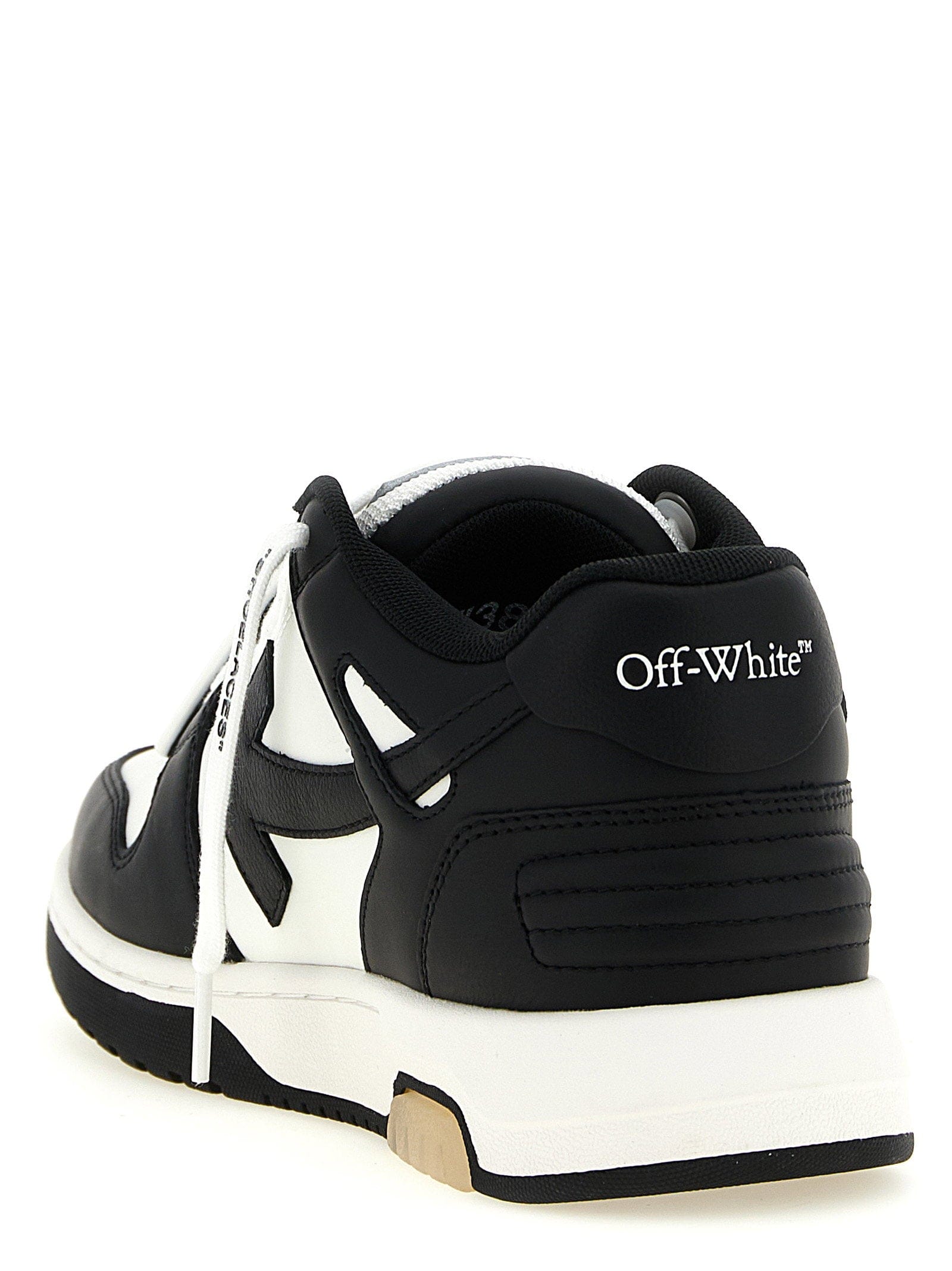 Off White Out of Office Sneakers — Black and White
