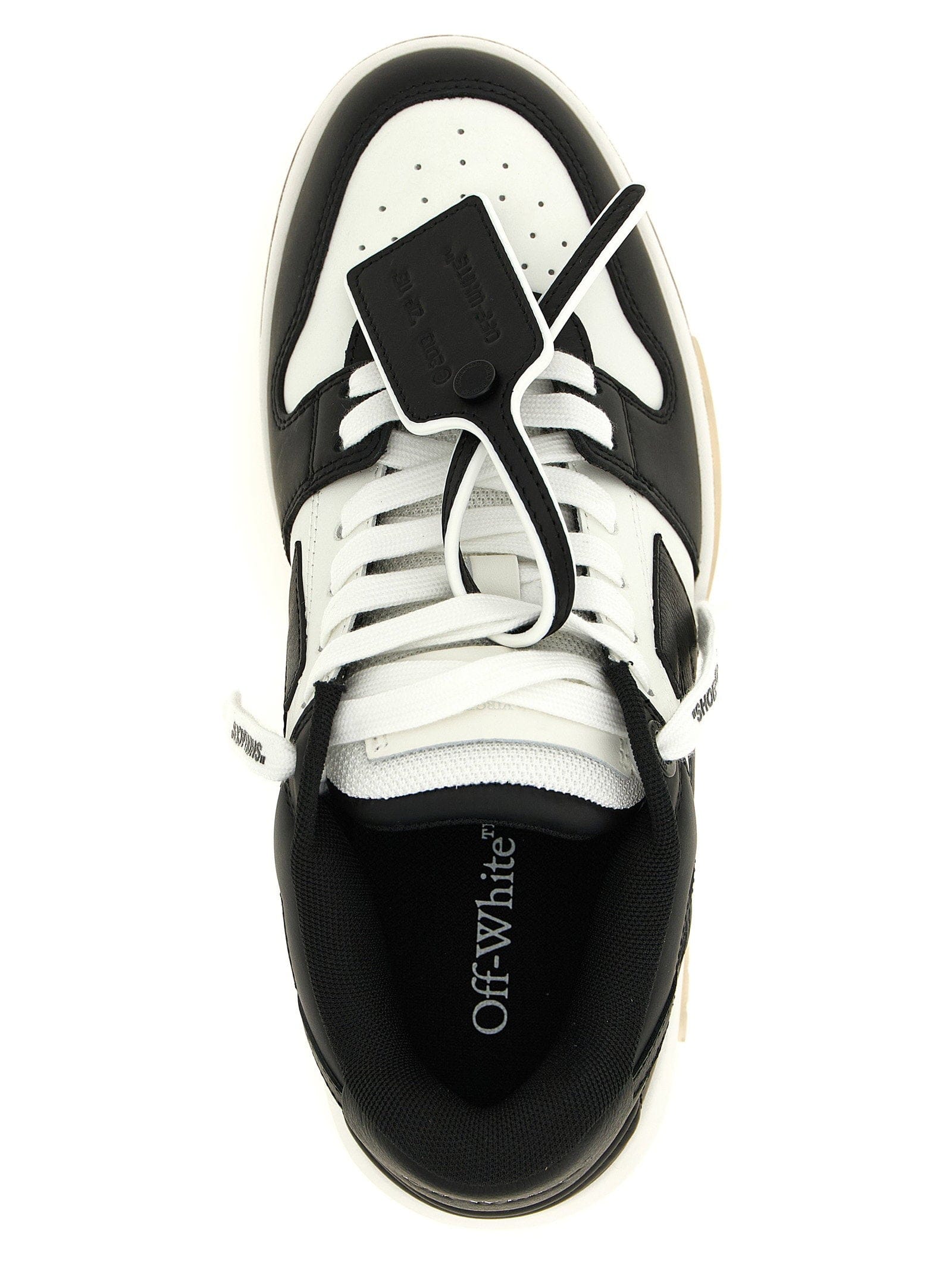 Off White Out of Office Sneakers — Black and White