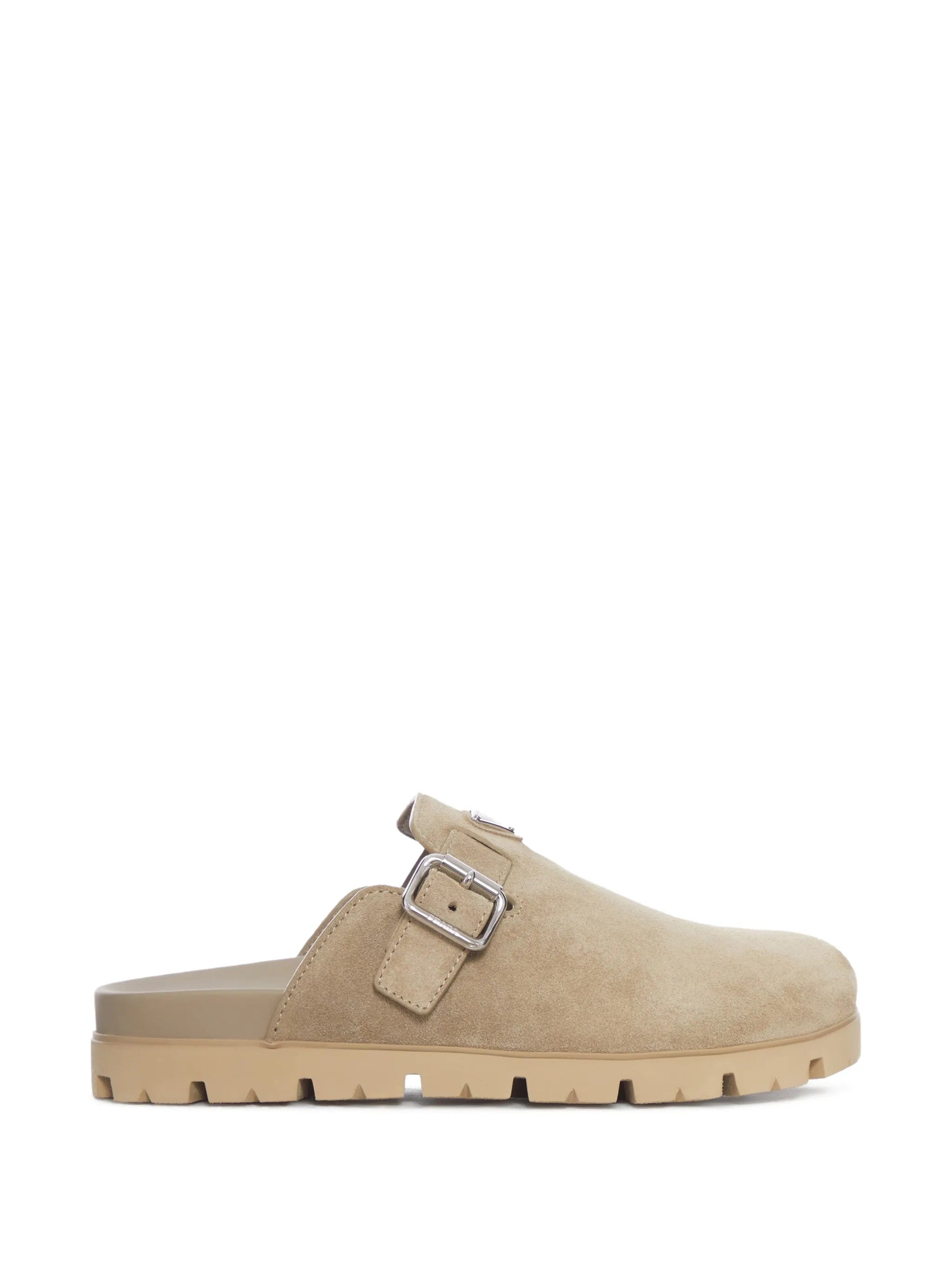 Prada suede mules