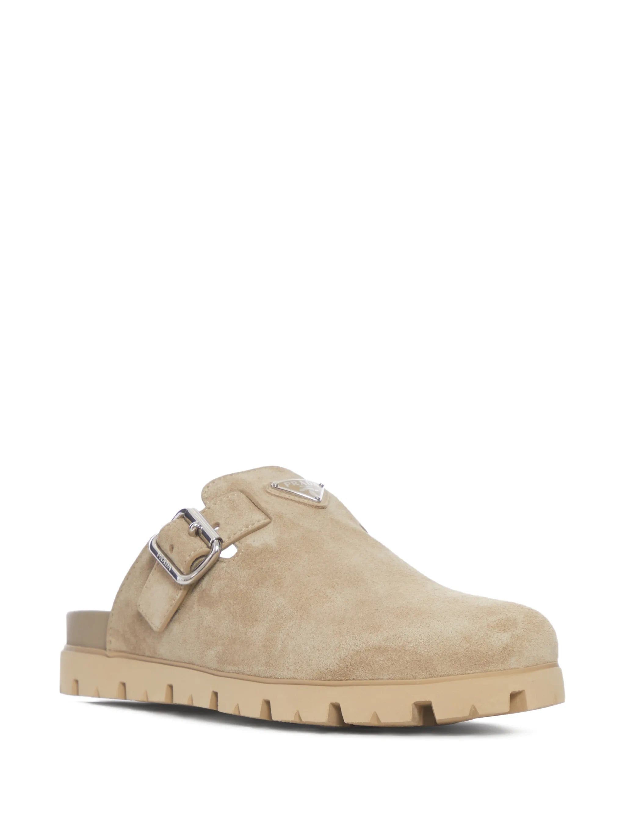 Prada suede mules