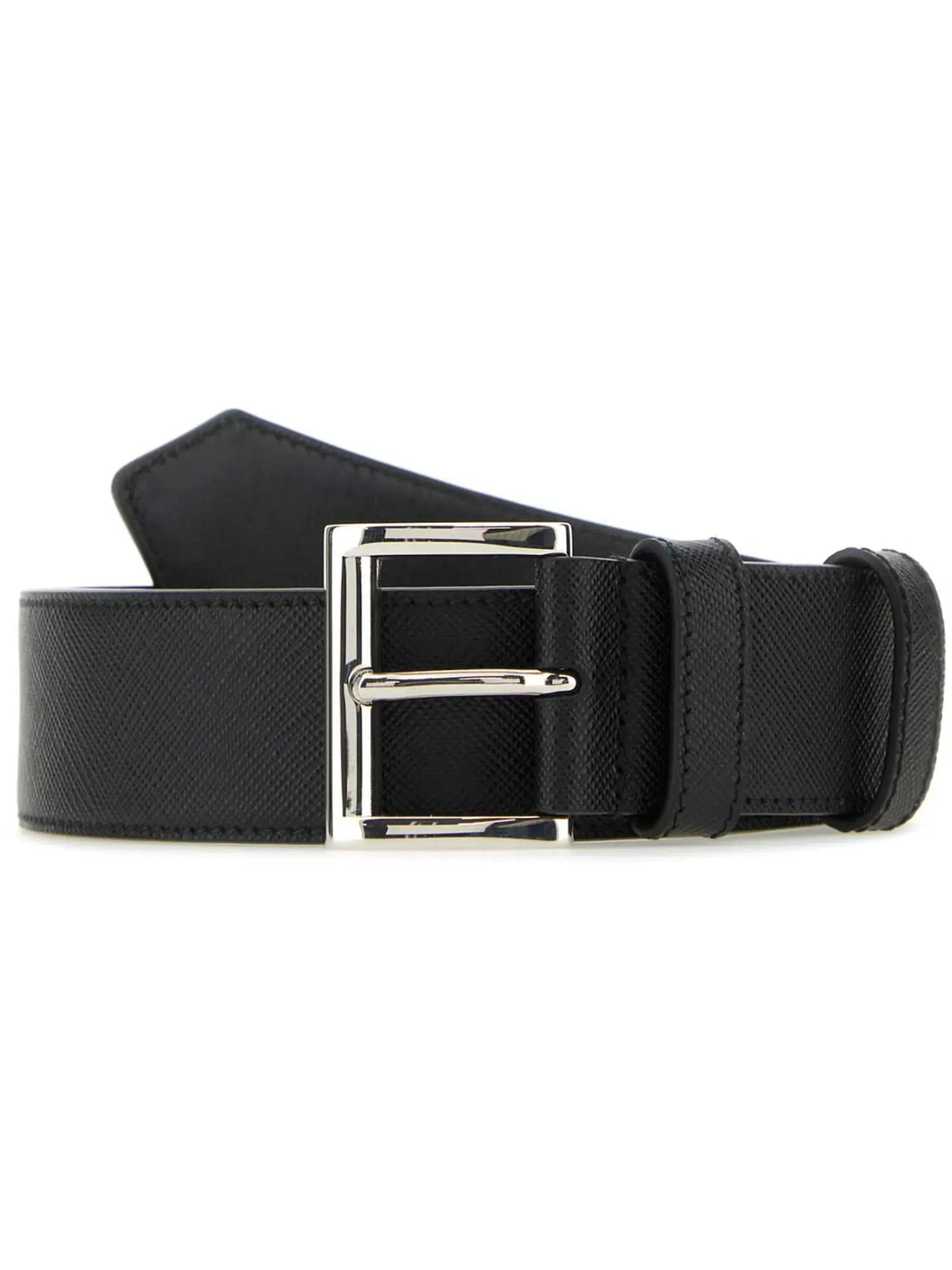 Prada textured leather belt