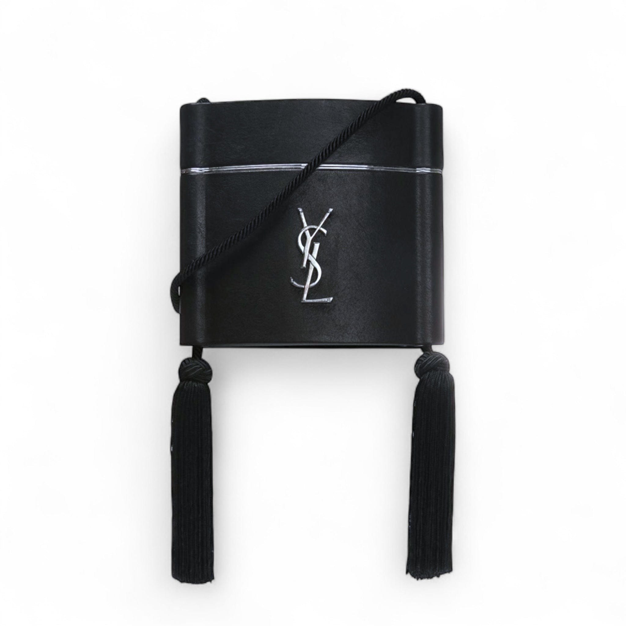 YVES SAINT Laurent Saint Laurent Tuxedo Box Minaudière with Tassels Crossbody Bag