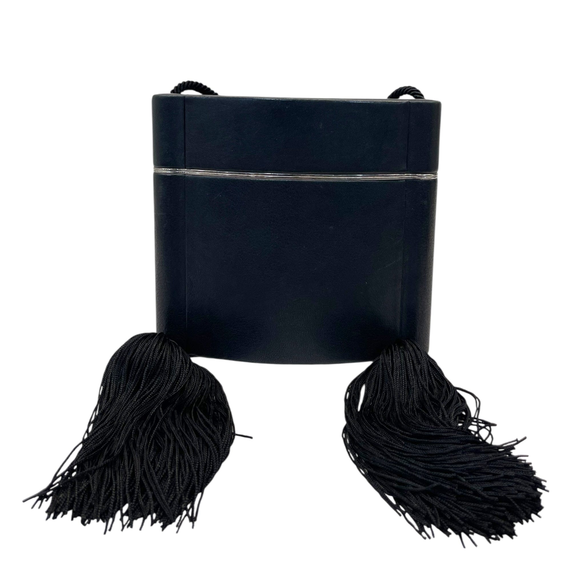 YVES SAINT Laurent Saint Laurent Tuxedo Box Minaudière with Tassels Crossbody Bag