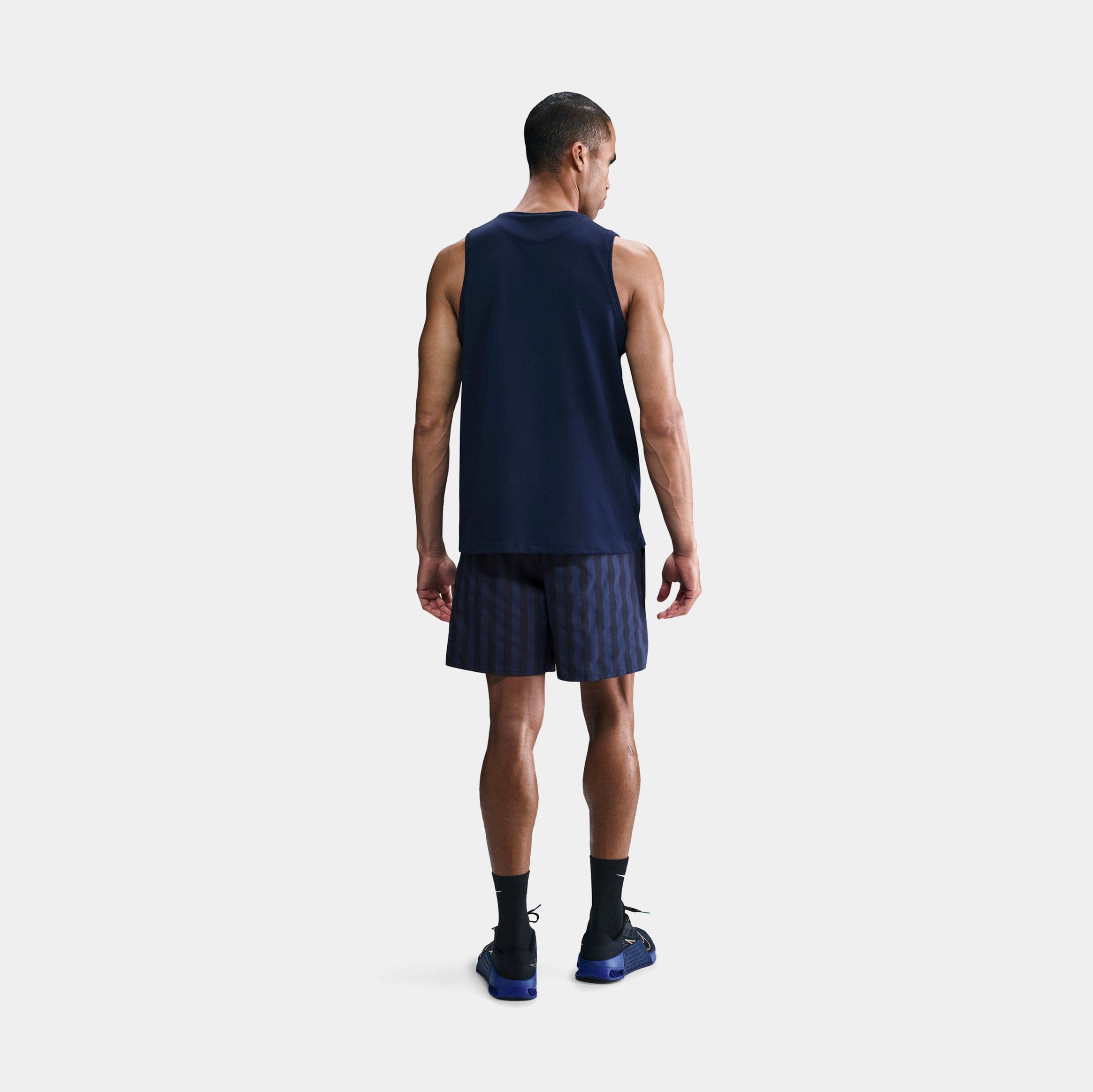Nike Unlimited Dri Fit 7" Mens Shorts (Black/Blue Void/Black)