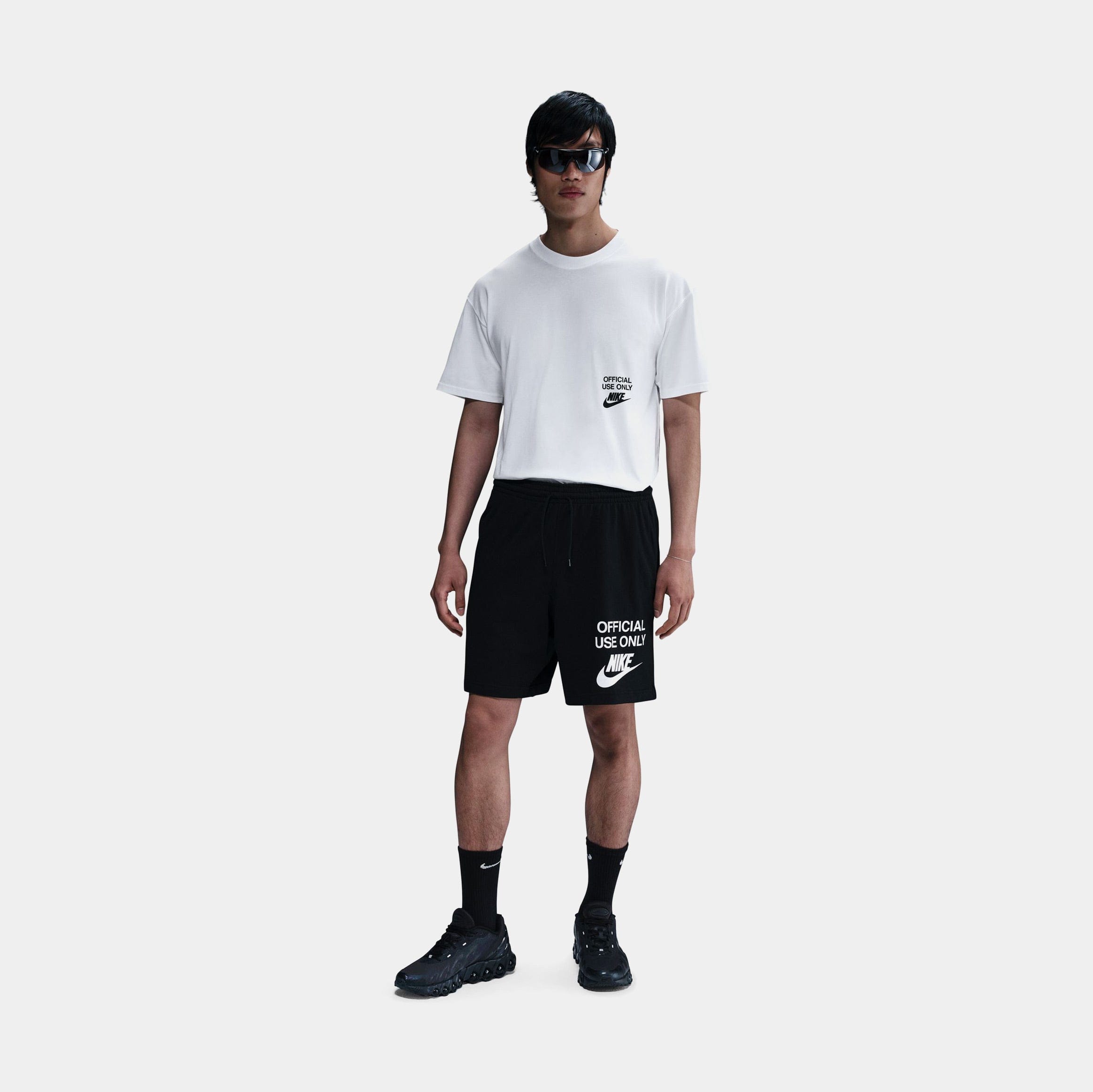Nike NSW Max 90 Remix Mens Short Sleeve Shirt (White/Black)