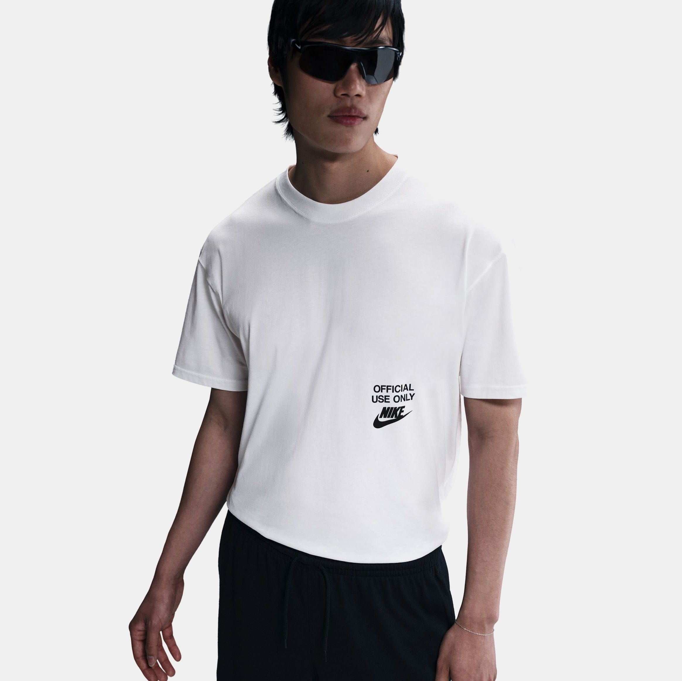 Nike NSW Max 90 Remix Mens Short Sleeve Shirt (White/Black)