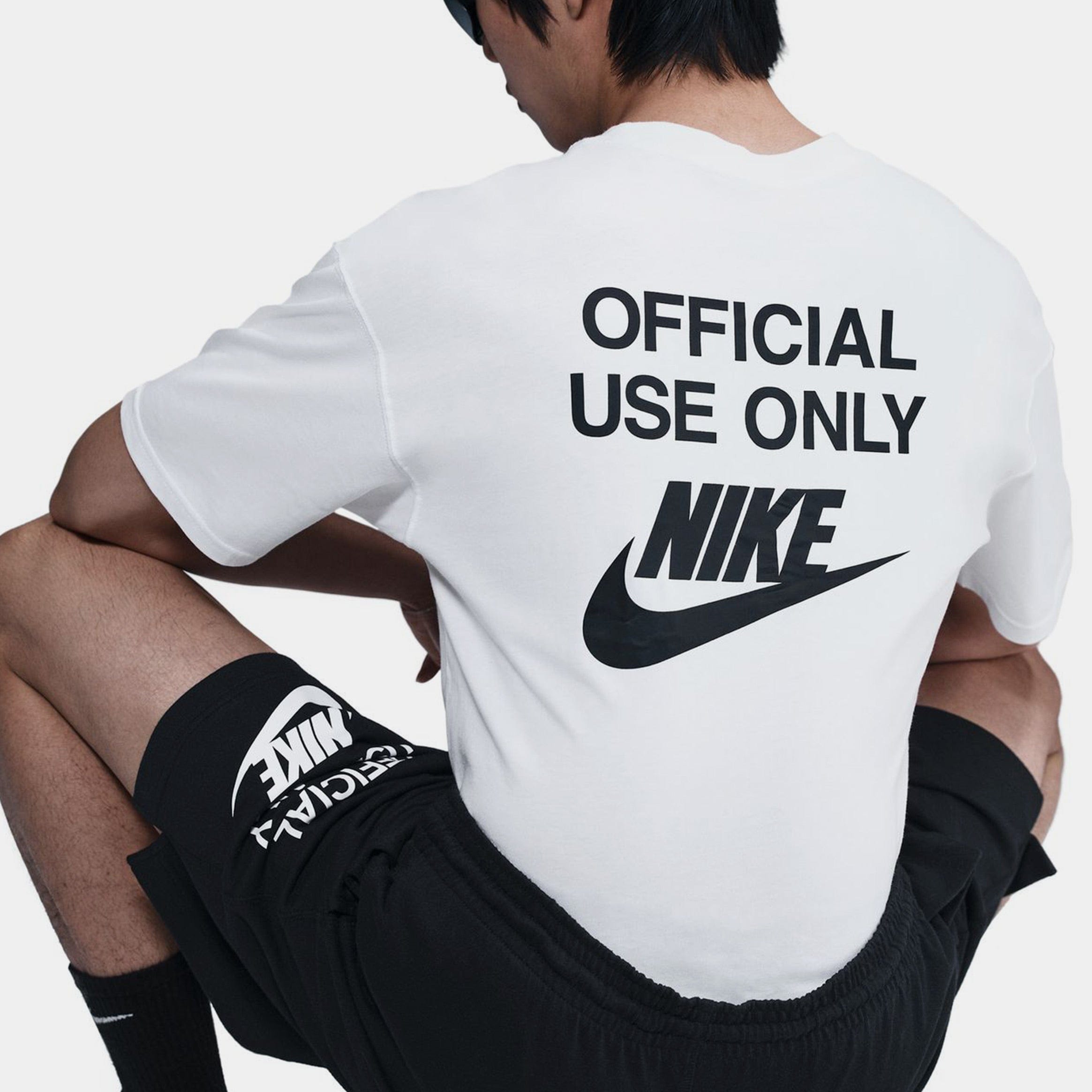 Nike NSW Max 90 Remix Mens Short Sleeve Shirt (White/Black)