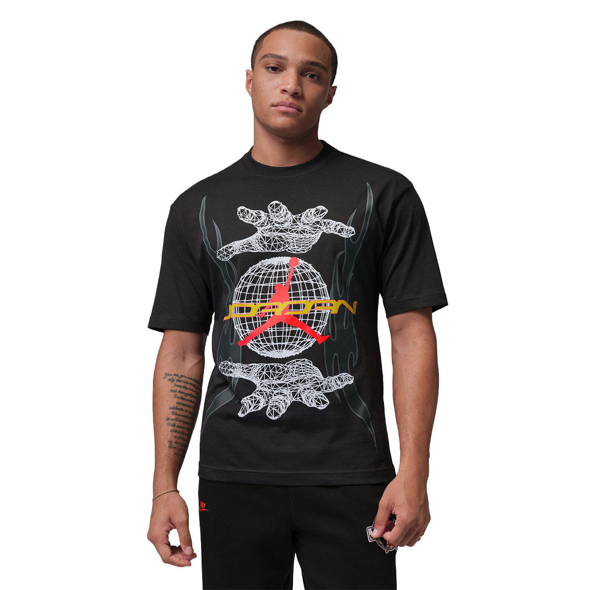 Nike Men's Graphic Shirt Off Noir/Infrared 23