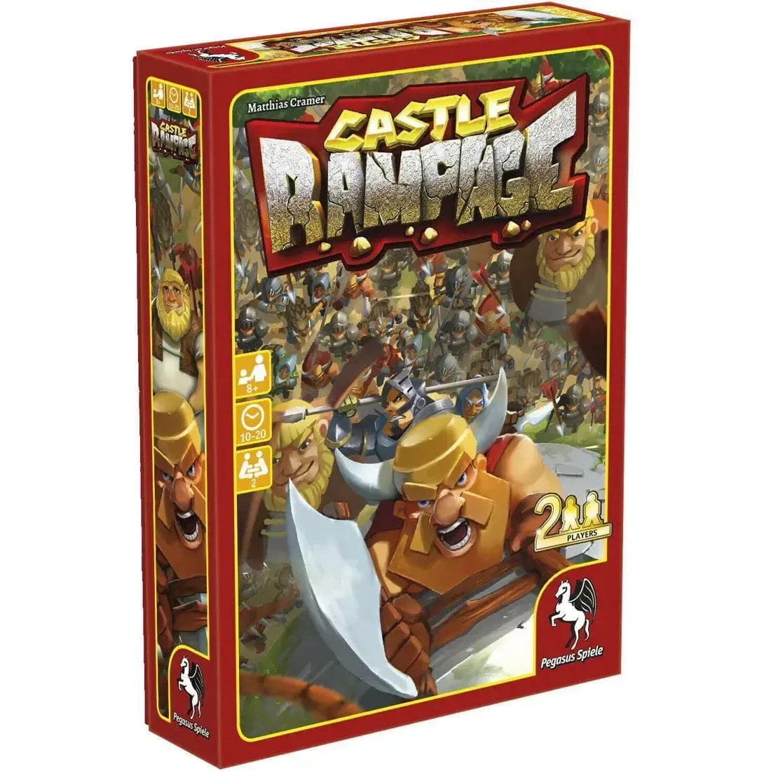 Nike Castle Rampage - Strategy War Card Game for Family, and Adults (2 Players, Ages 8+) - Pegasus Spiele