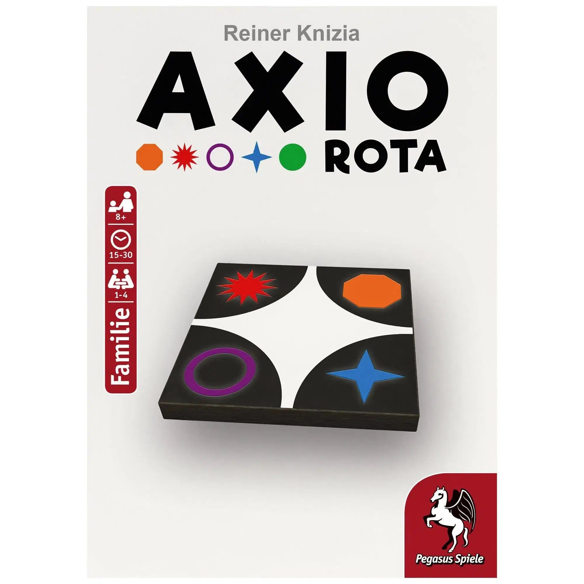 Nike Axio Rota - Tile Placement Abstract Board Game for Family, Adults, and Children (1 - 4 Players, Ages 8+) - Pegasus Spiele