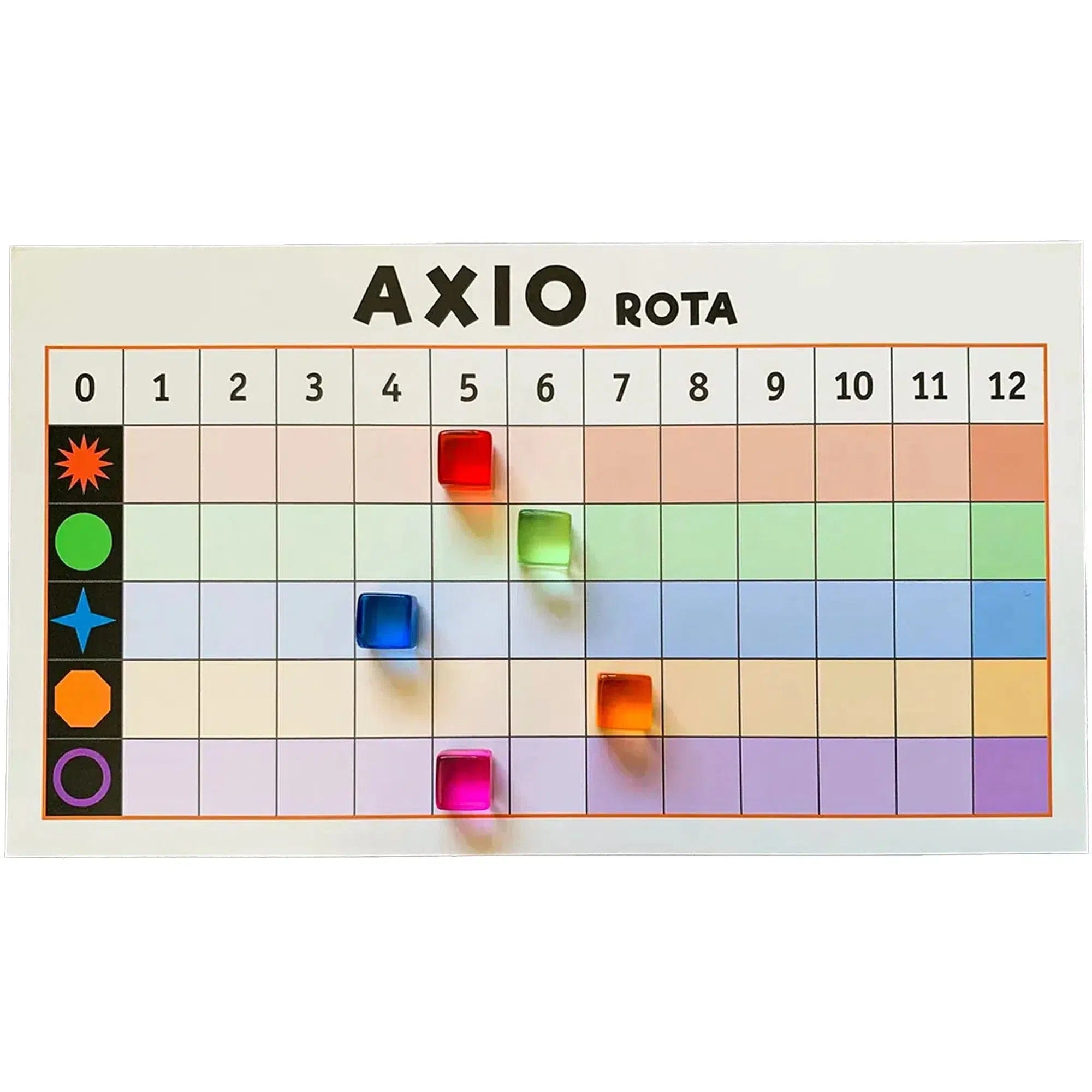 Nike Axio Rota - Tile Placement Abstract Board Game for Family, Adults, and Children (1 - 4 Players, Ages 8+) - Pegasus Spiele